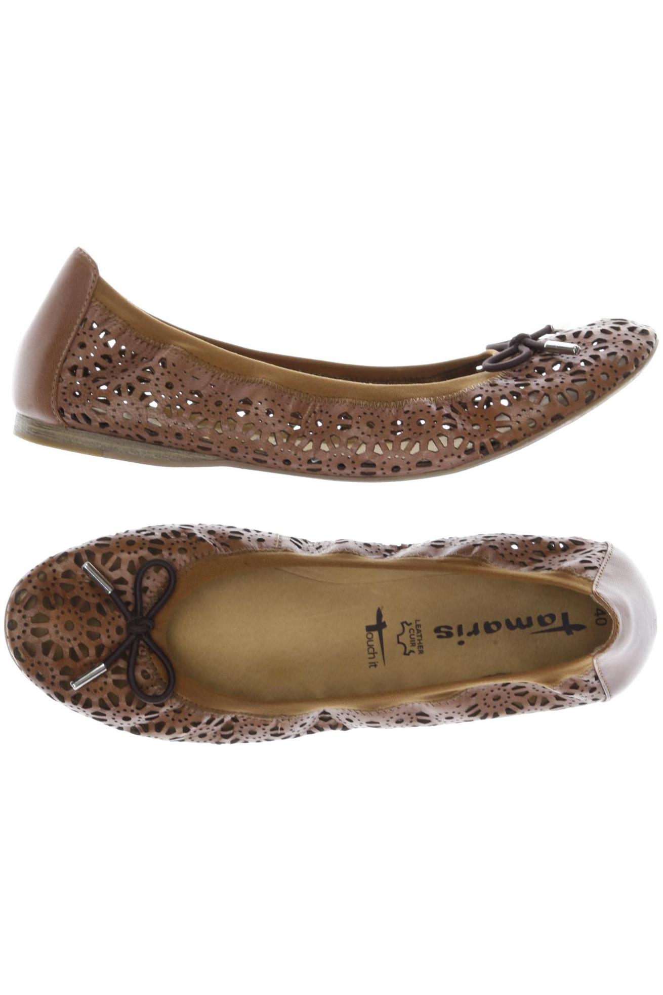 

Tamaris Damen Ballerinas, braun, Gr. 40