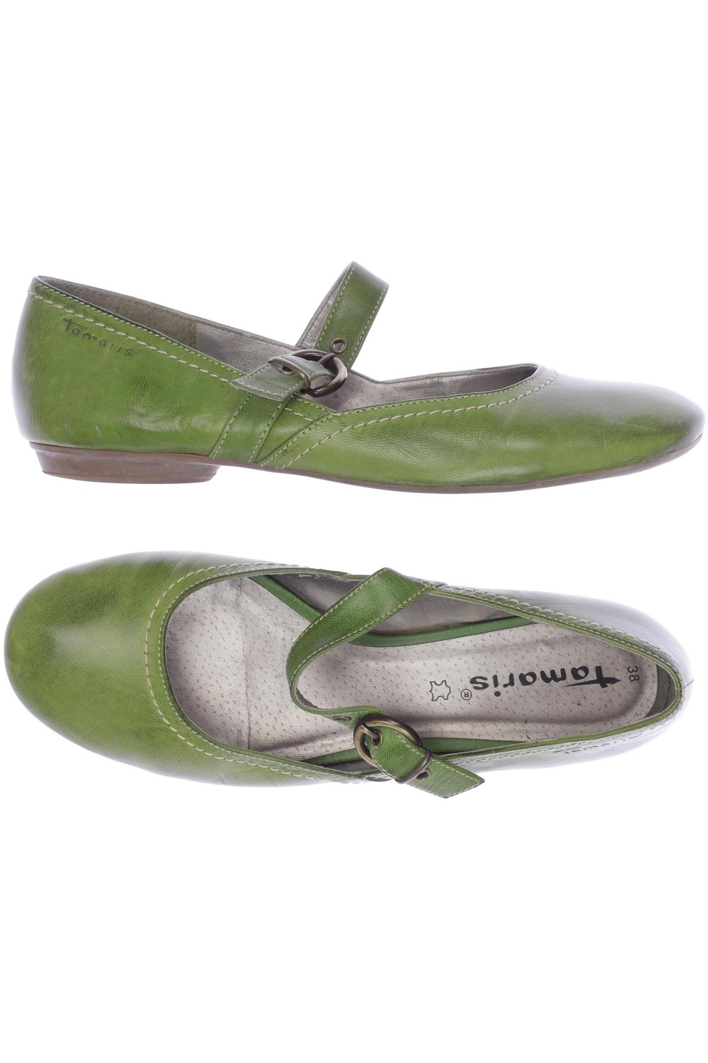 

Tamaris Damen Ballerinas, grün, Gr. 38