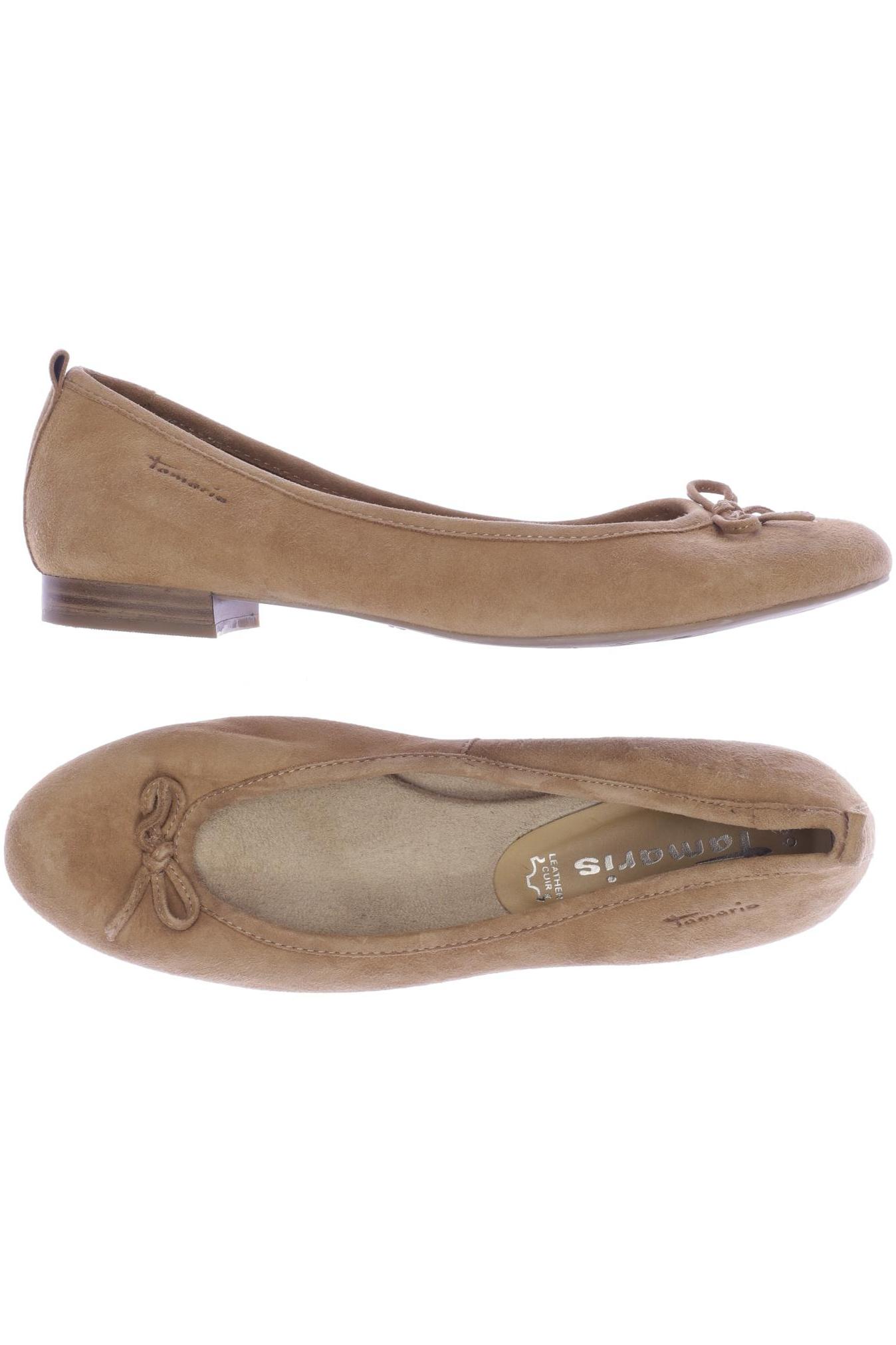 

Tamaris Damen Ballerinas, beige, Gr. 39