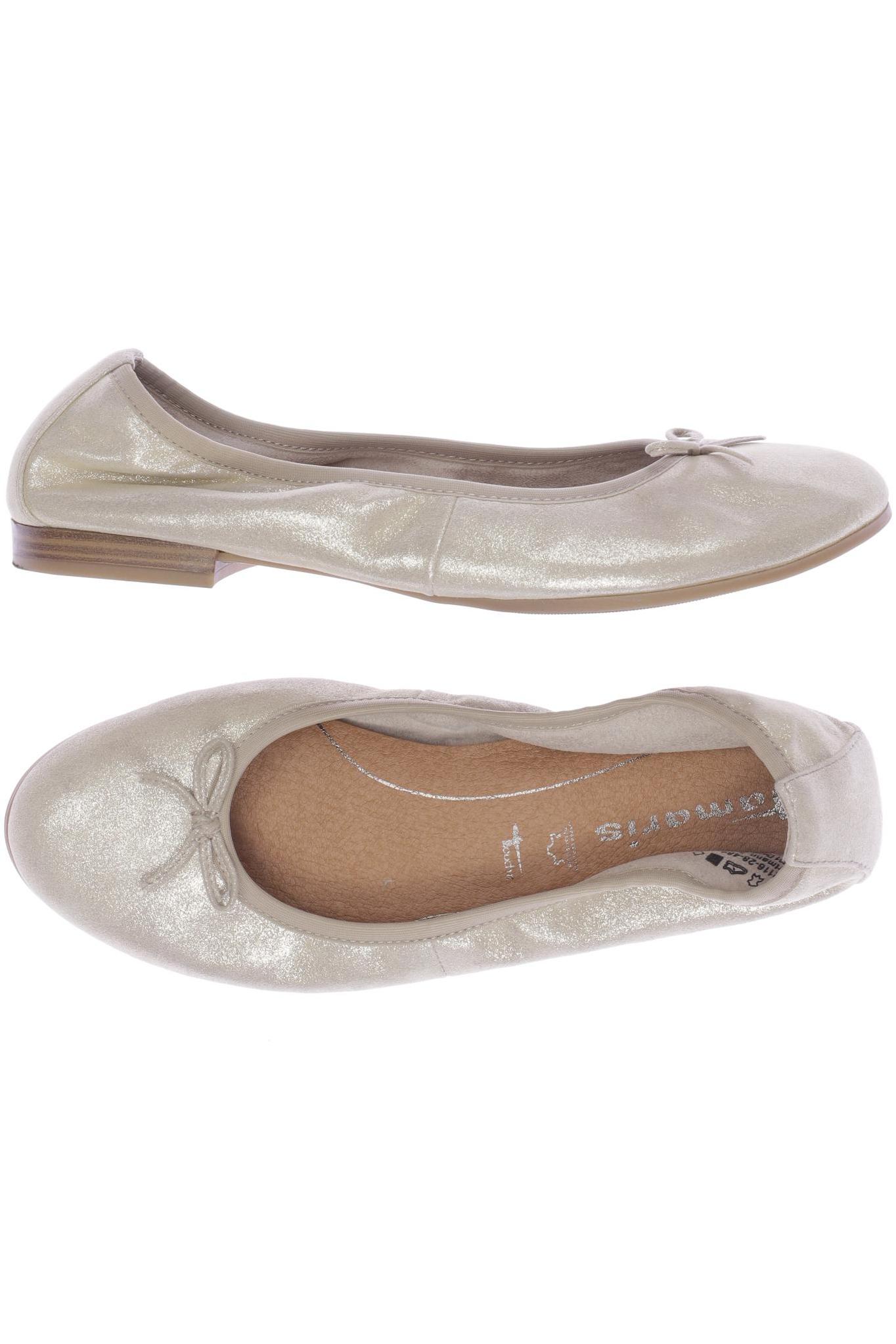 

Tamaris Damen Ballerinas, gold, Gr. 39