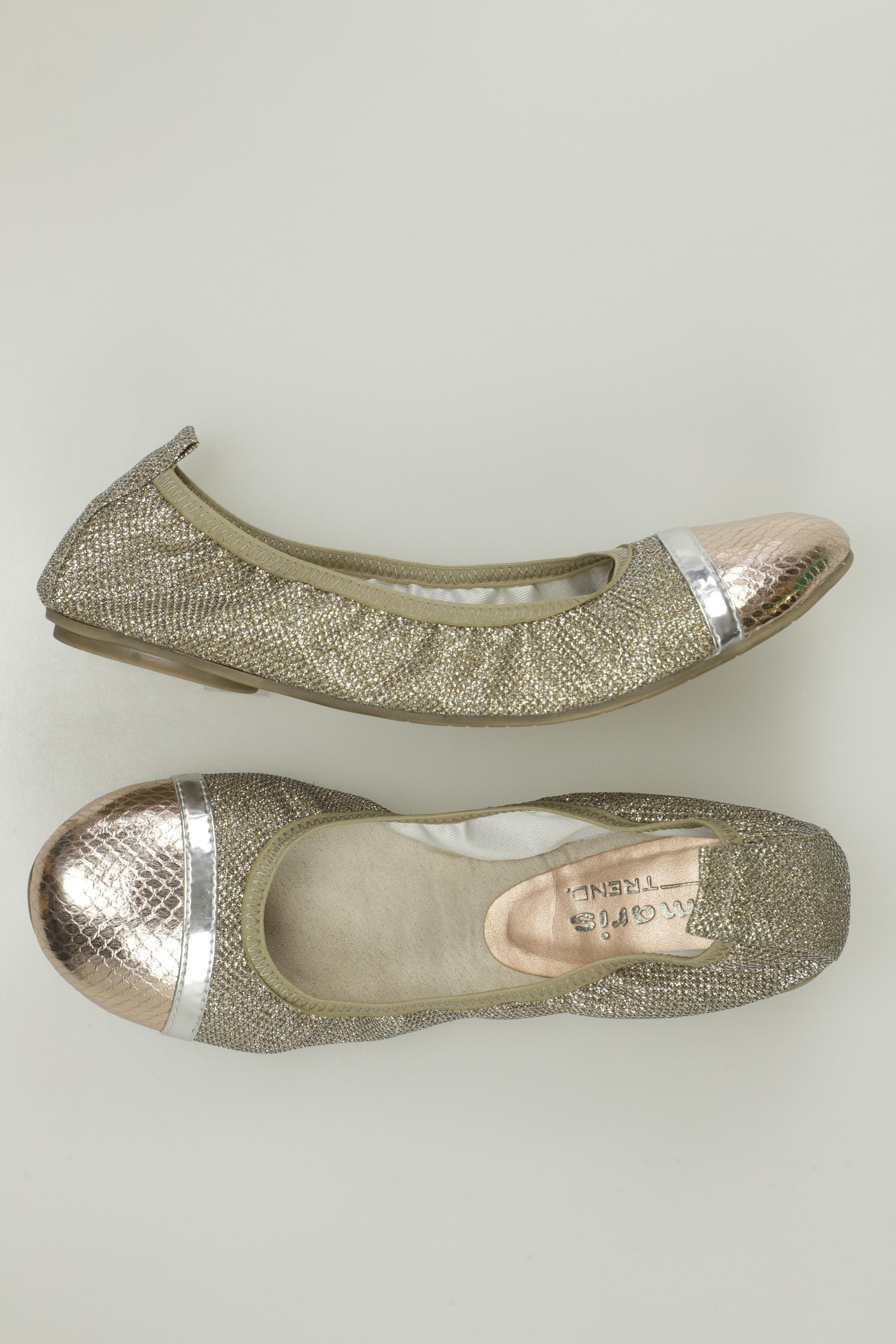 

Tamaris Damen Ballerinas, gold, Gr. 39