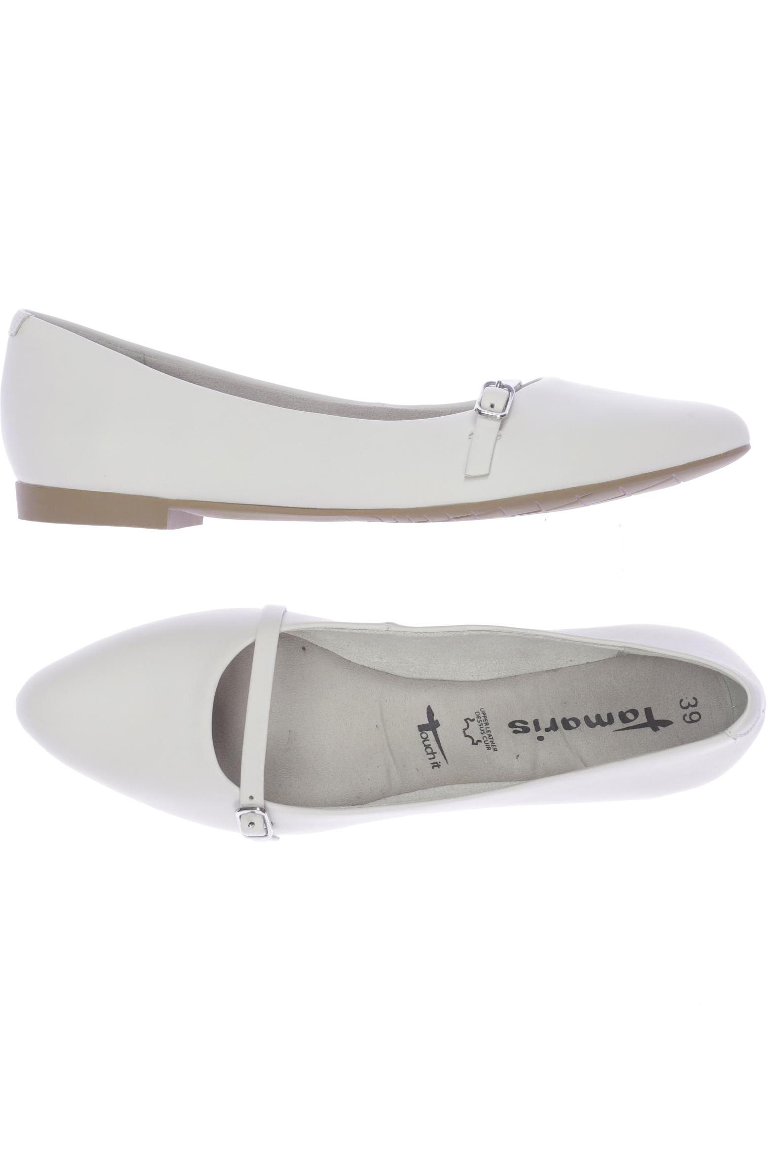 

Tamaris Damen Ballerinas, weiß, Gr. 39
