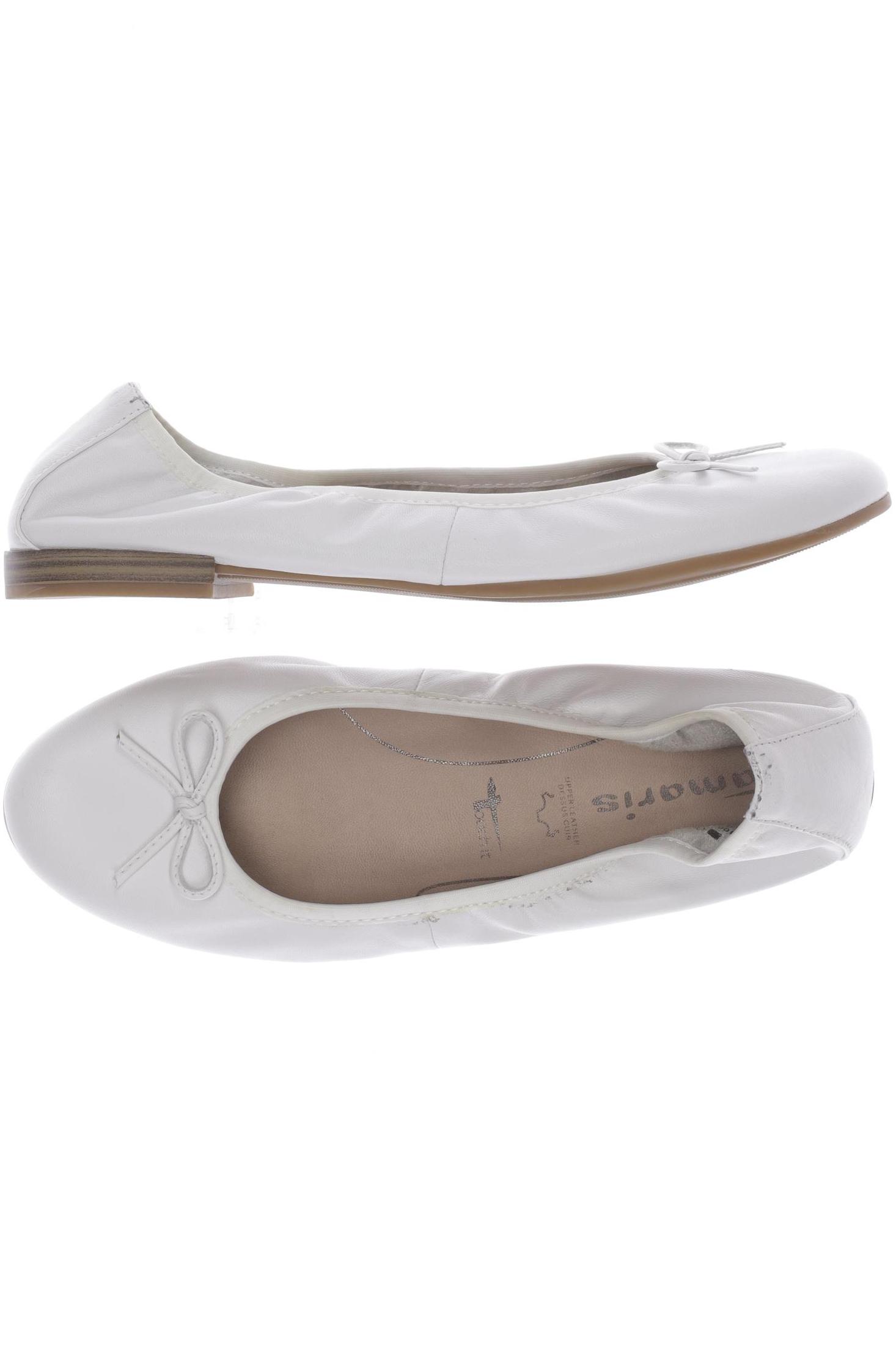 

Tamaris Damen Ballerinas, weiß, Gr. 39
