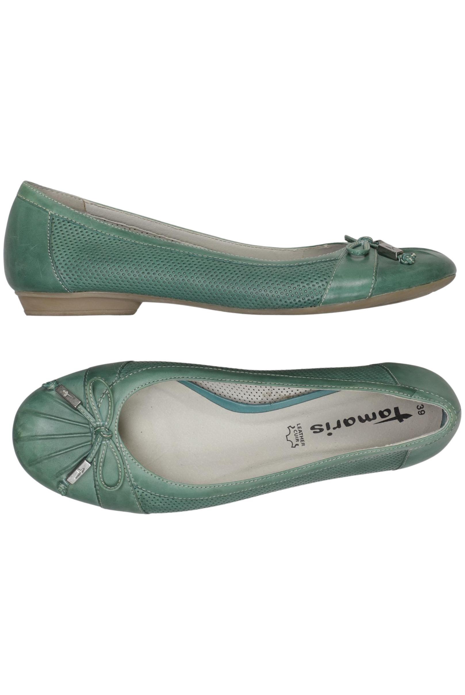 

Tamaris Damen Ballerinas, grün, Gr. 39