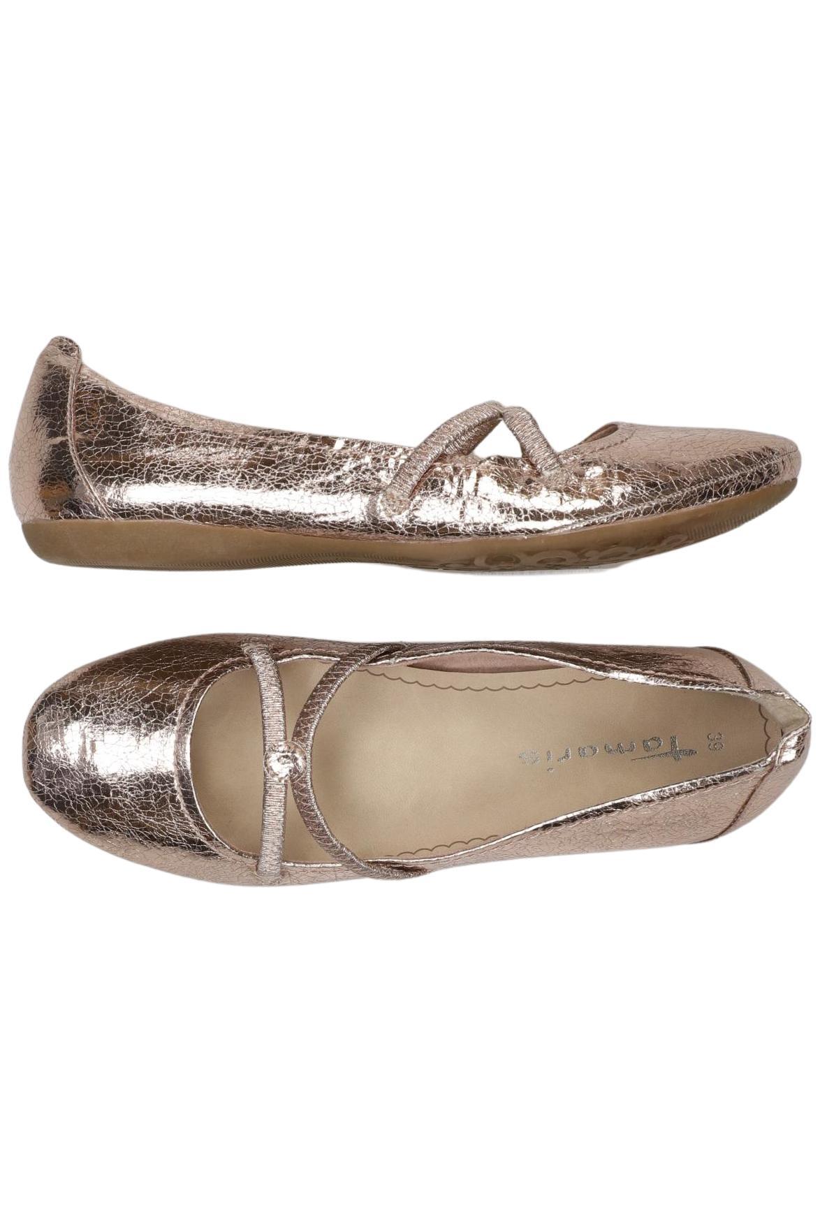 

Tamaris Damen Ballerinas, gold, Gr. 39