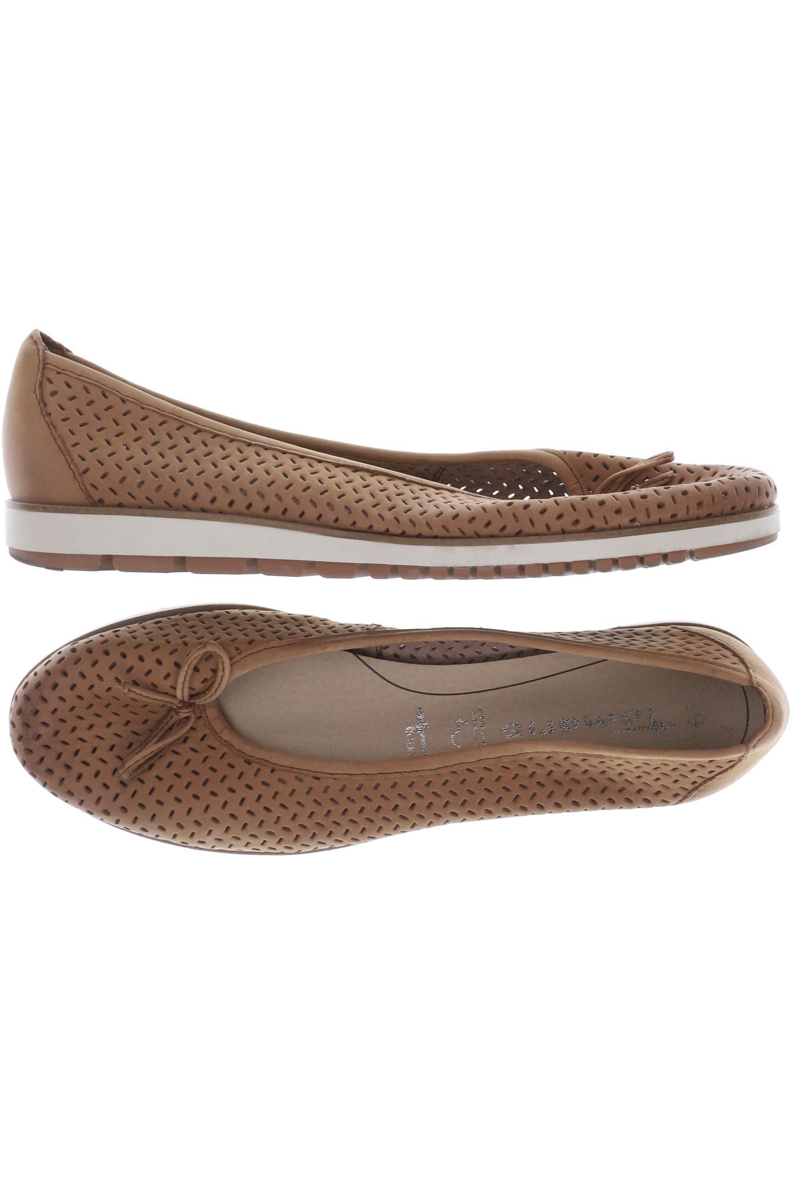 

Tamaris Damen Ballerinas, beige, Gr. 39