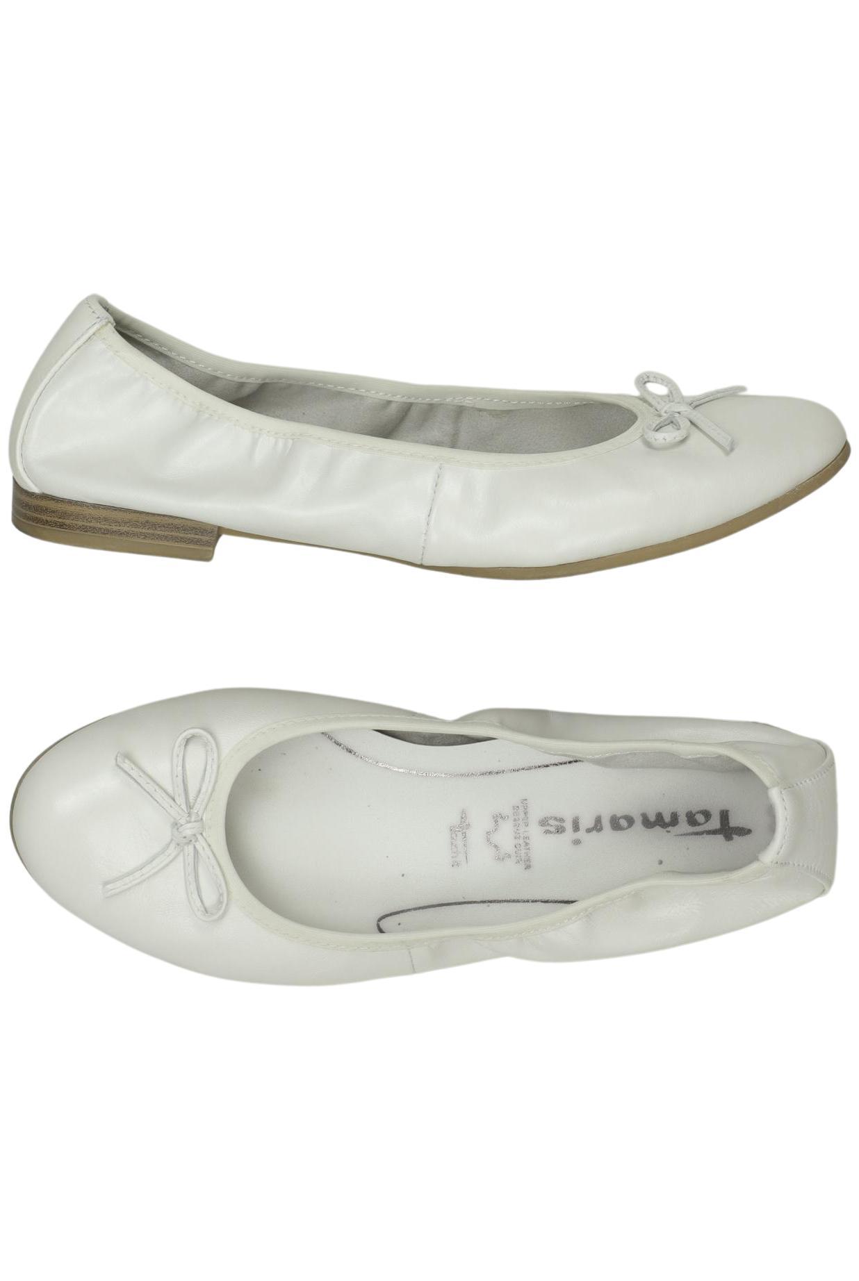 

Tamaris Damen Ballerinas, weiß, Gr. 36