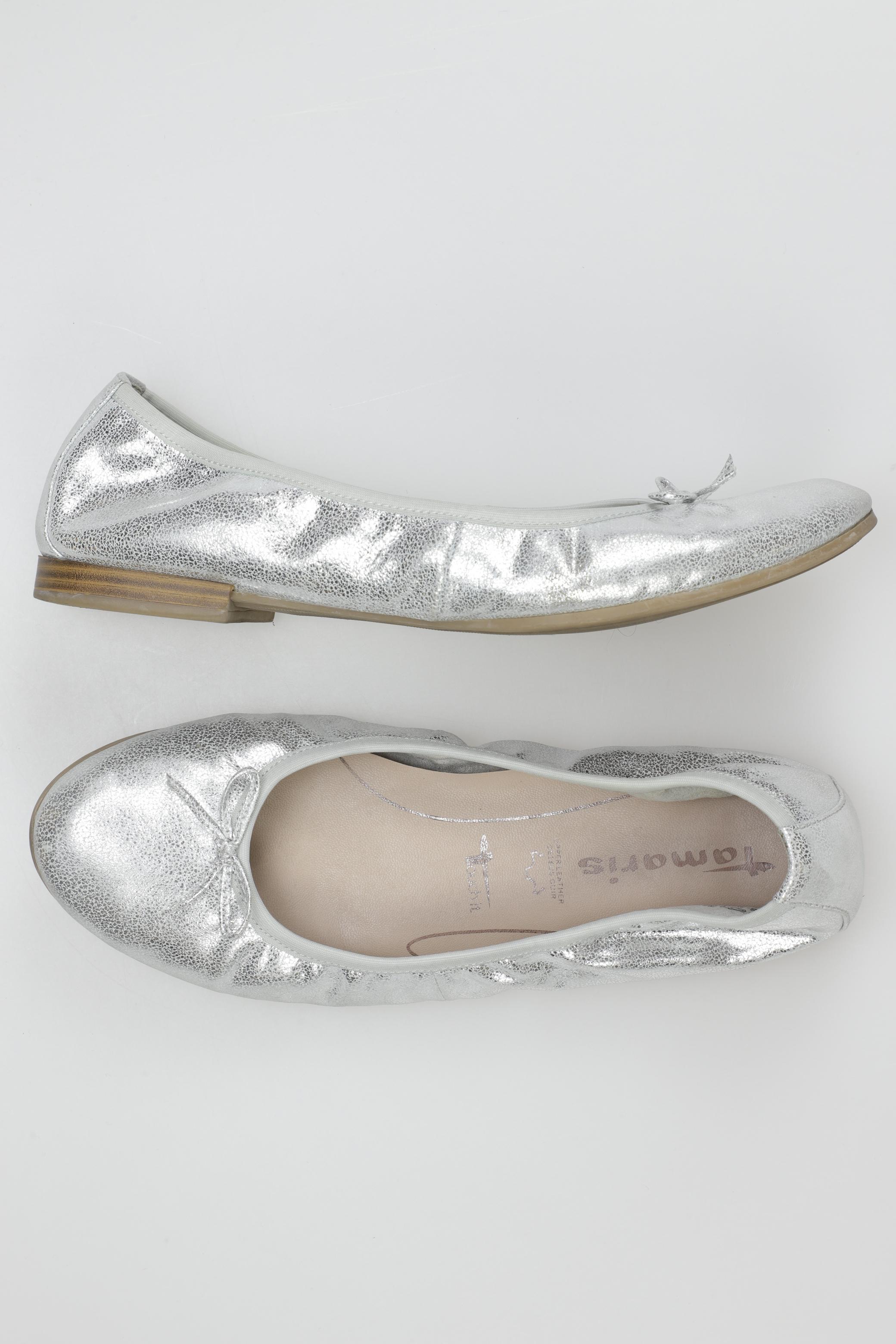 

Tamaris Damen Ballerinas, silber, Gr. 39