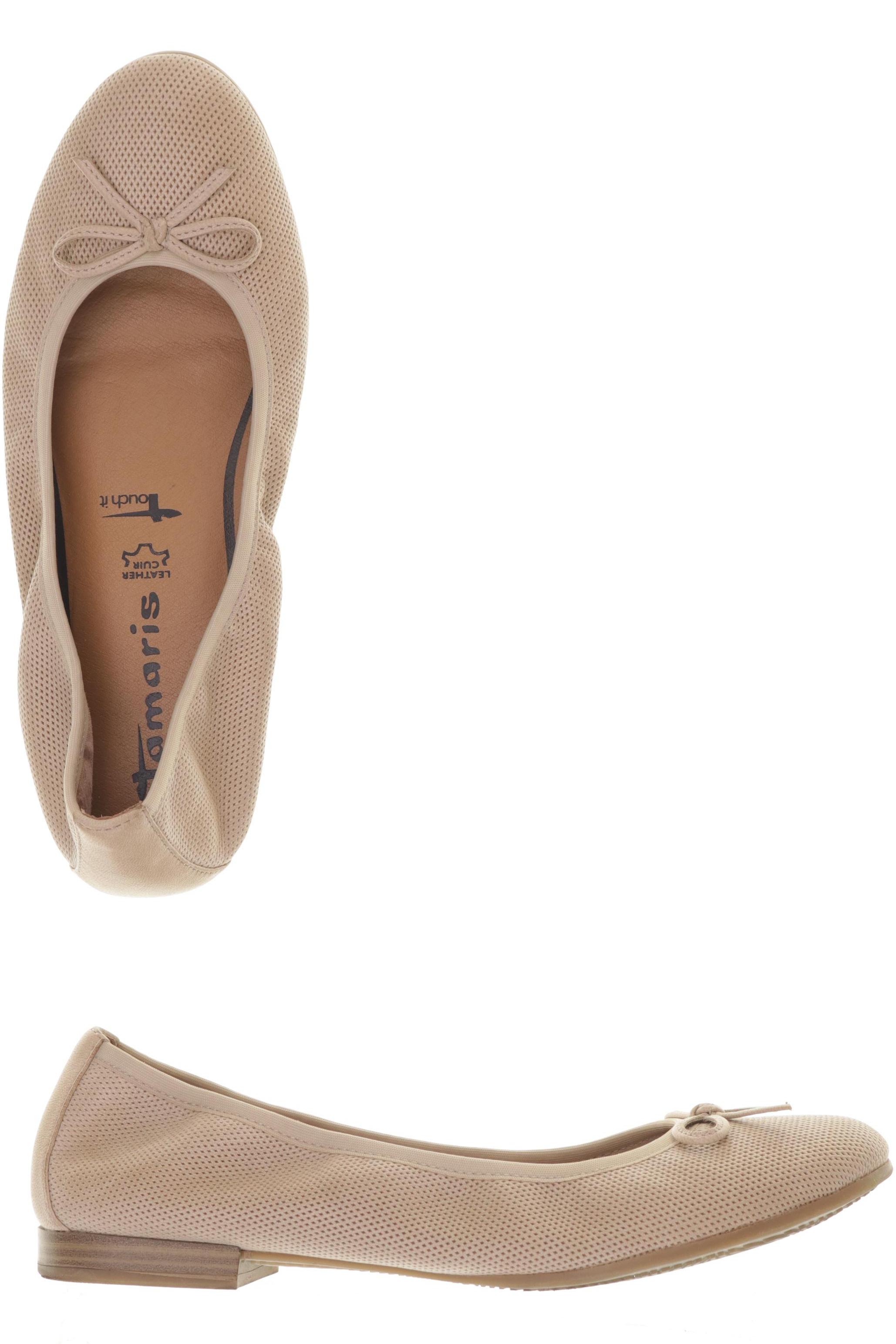

Tamaris Damen Ballerinas, beige, Gr. 37
