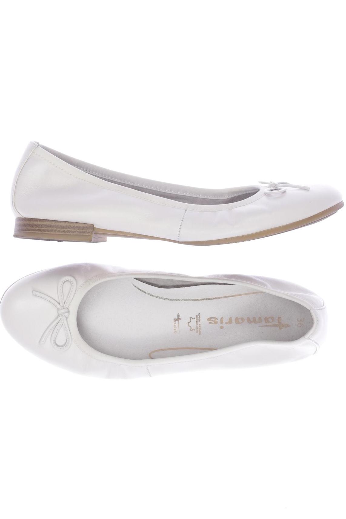 

Tamaris Damen Ballerinas, weiß, Gr. 36
