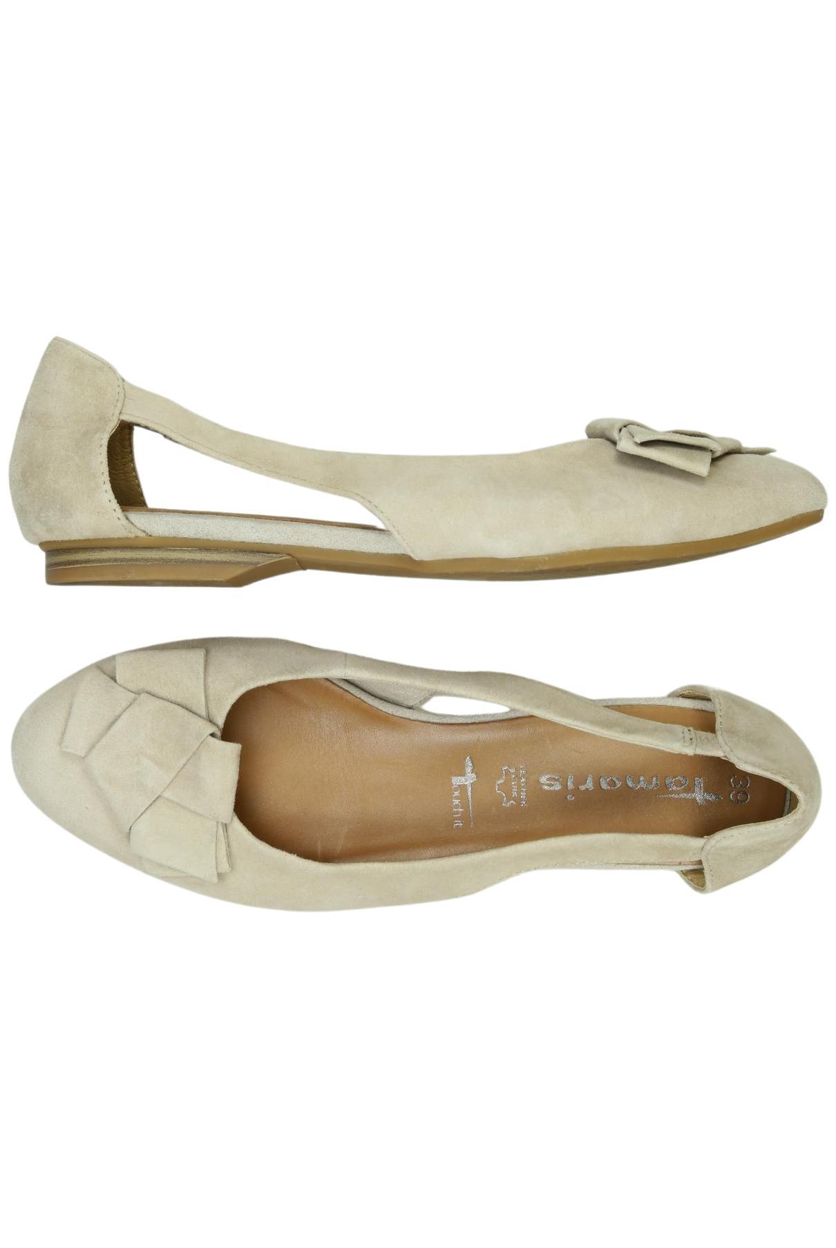 

Tamaris Damen Ballerinas, beige, Gr. 39