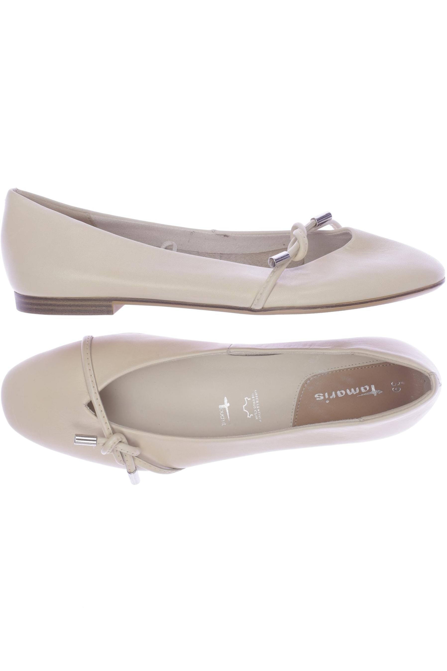 

Tamaris Damen Ballerinas, beige, Gr. 39