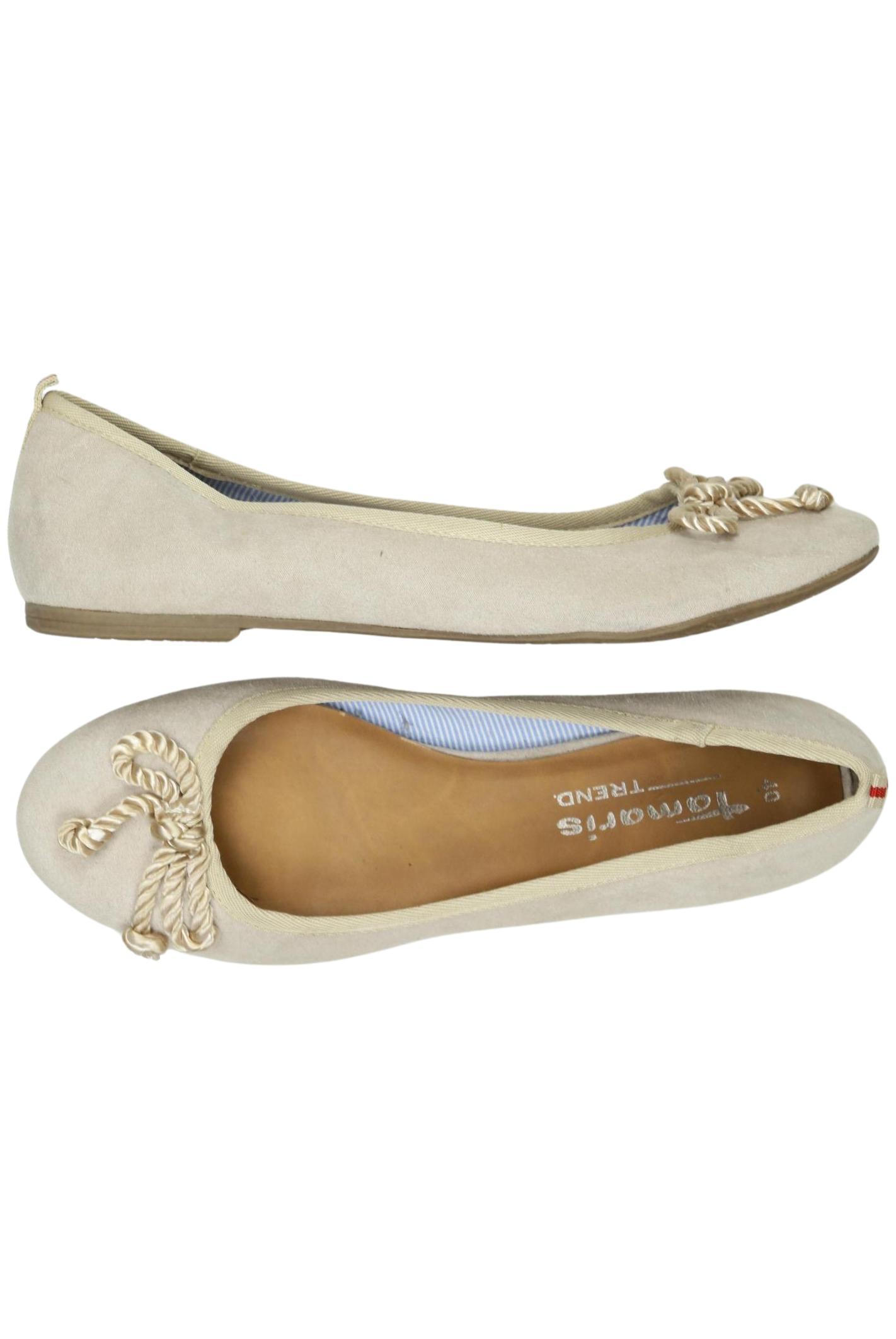 

Tamaris Damen Ballerinas, beige, Gr. 40