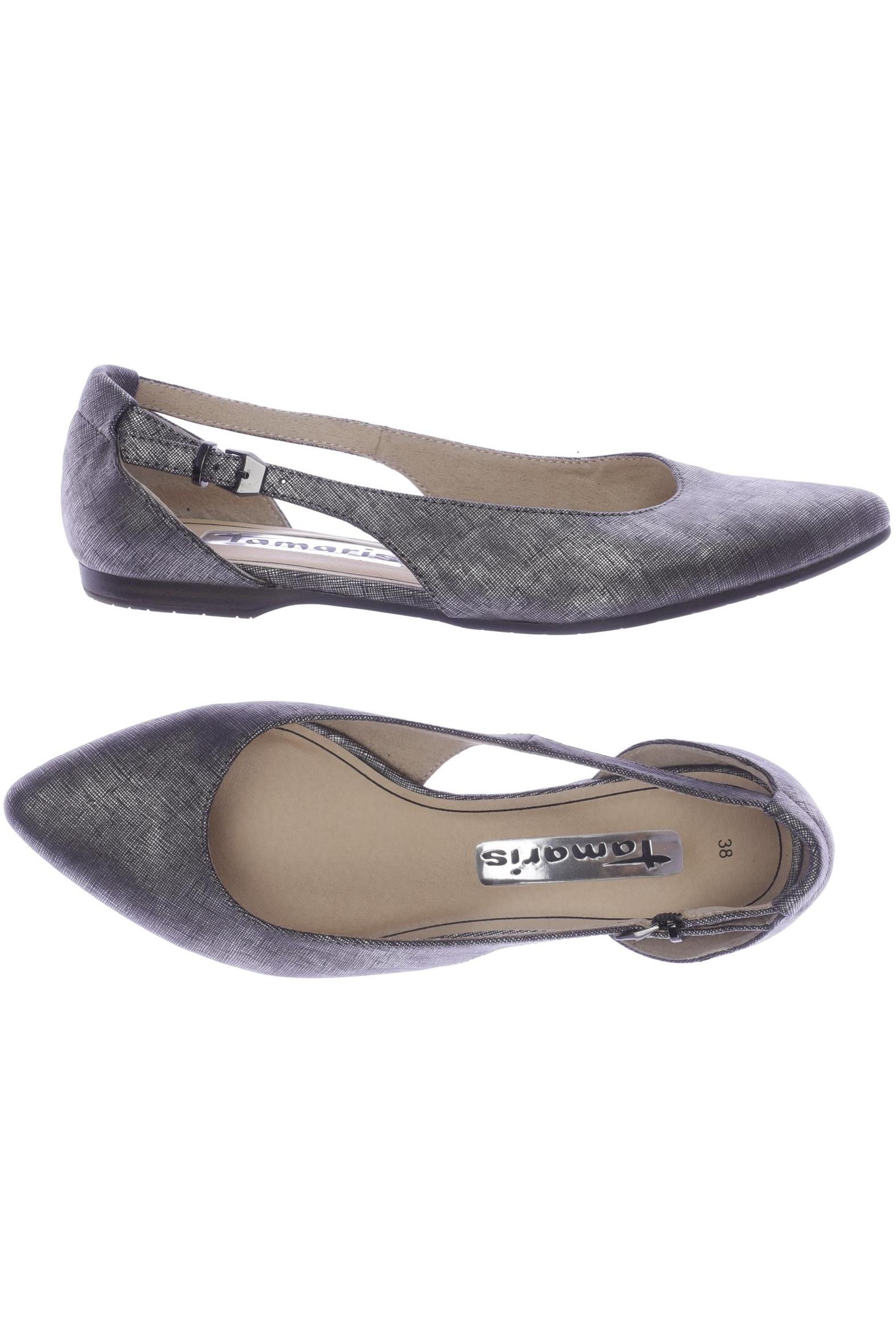 

Tamaris Damen Ballerinas, grau, Gr. 38
