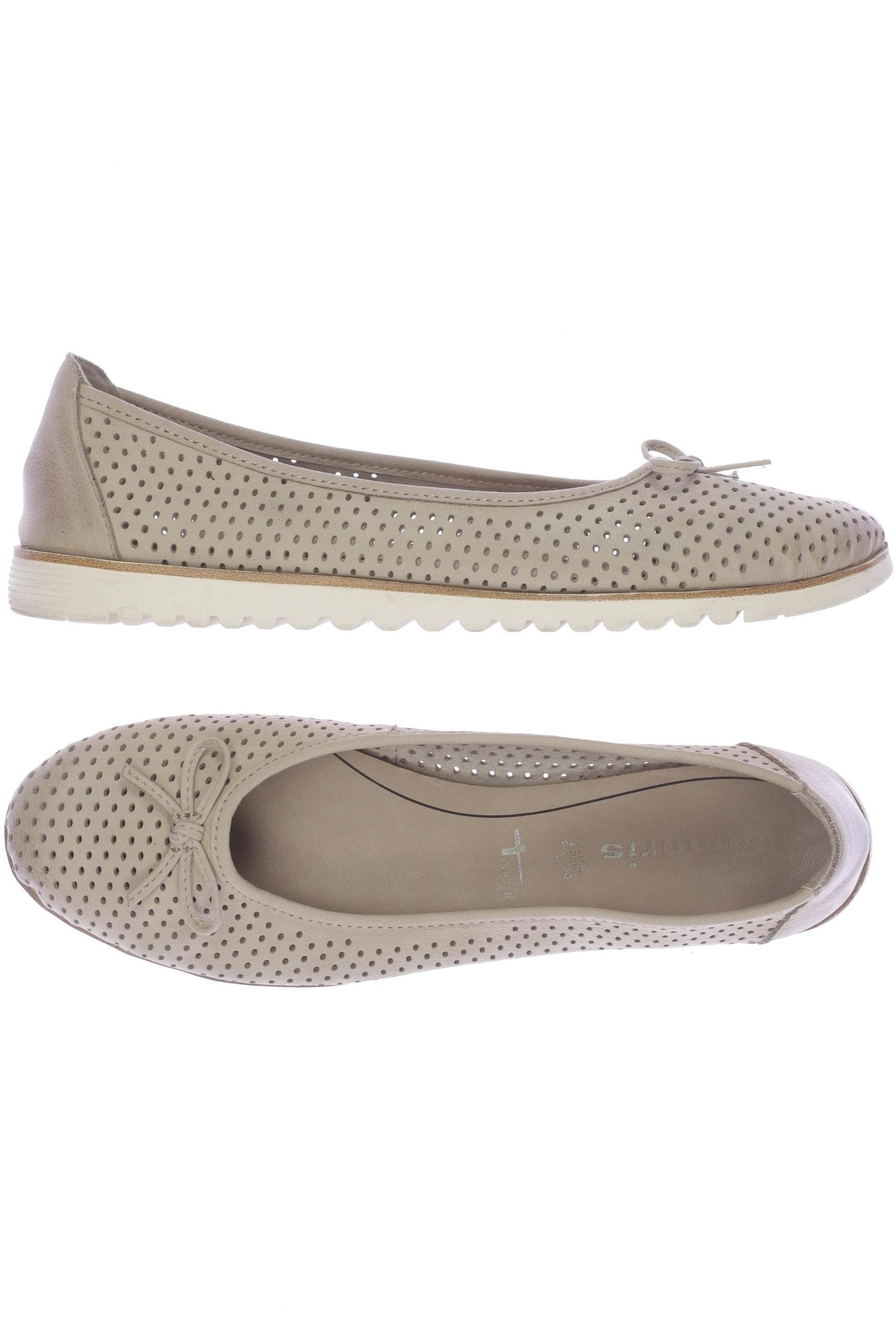 

Tamaris Damen Ballerinas, beige, Gr. 42