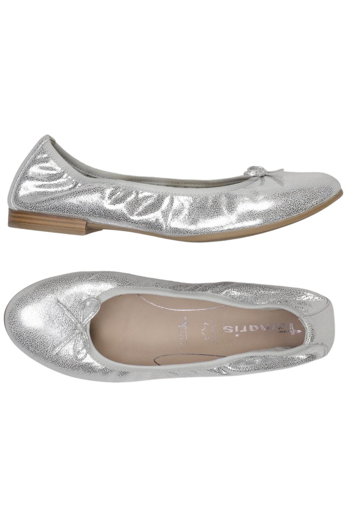 

Tamaris Damen Ballerinas, silber, Gr. 39