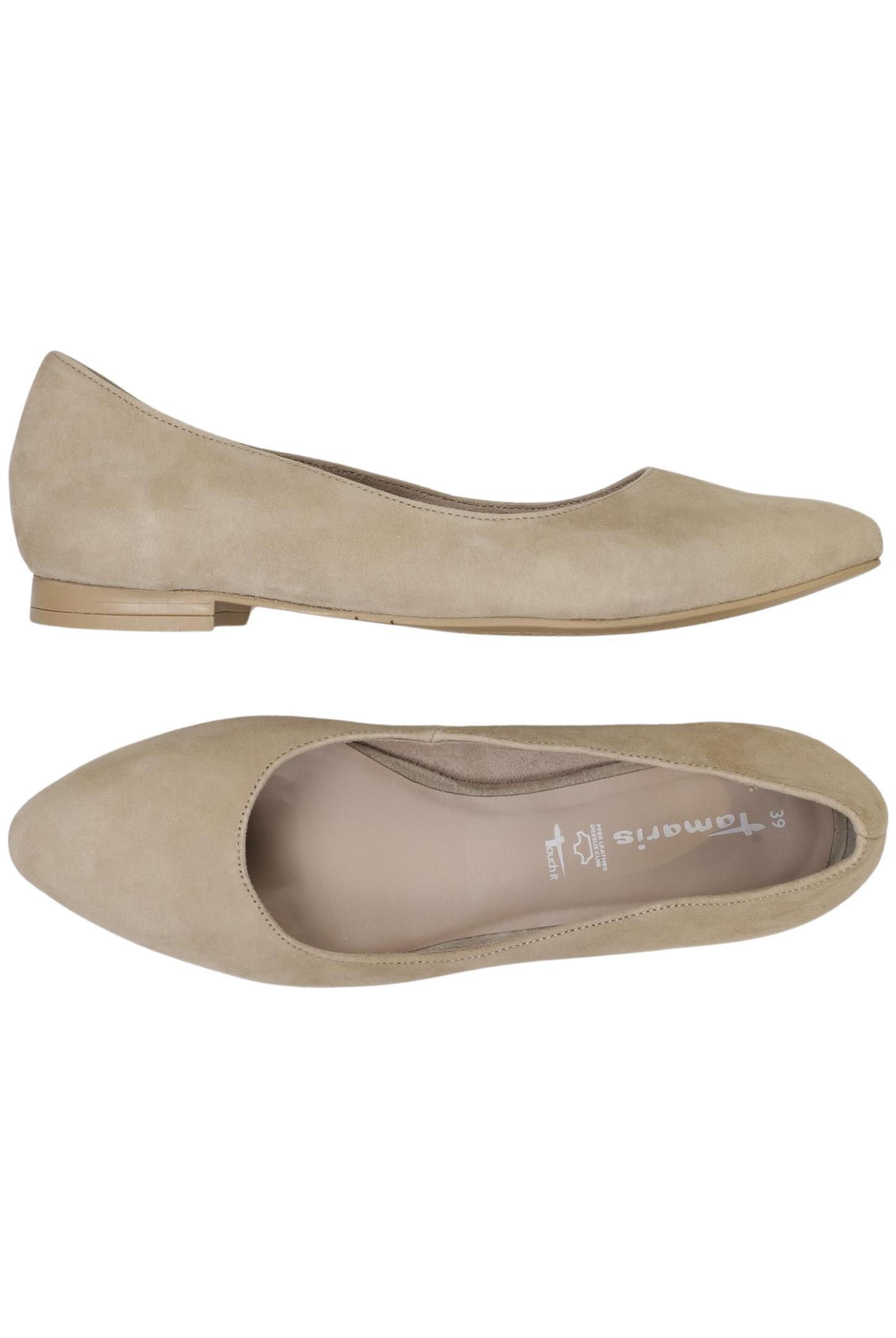 

Tamaris Damen Ballerinas, beige, Gr. 39