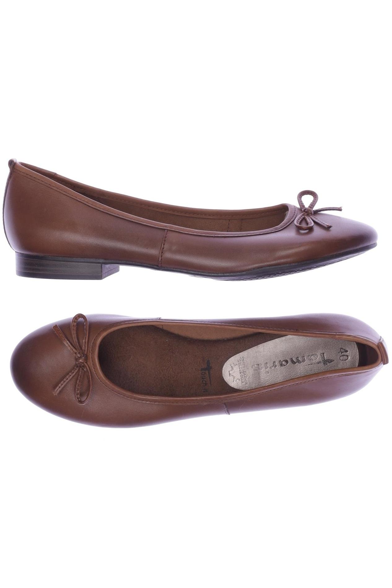 

Tamaris Damen Ballerinas, braun, Gr. 40