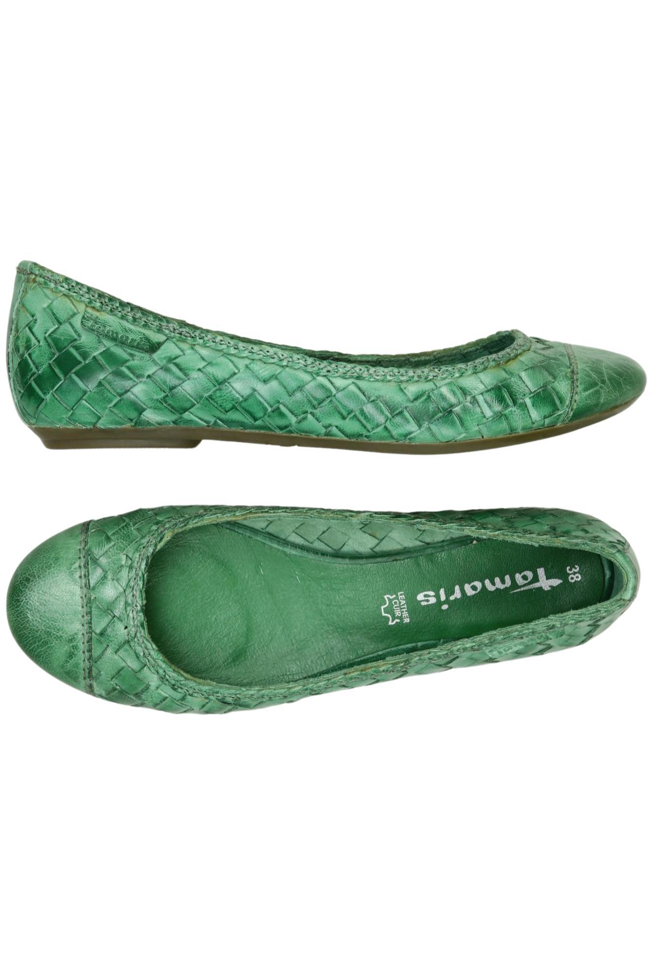 

Tamaris Damen Ballerinas, grün, Gr. 38
