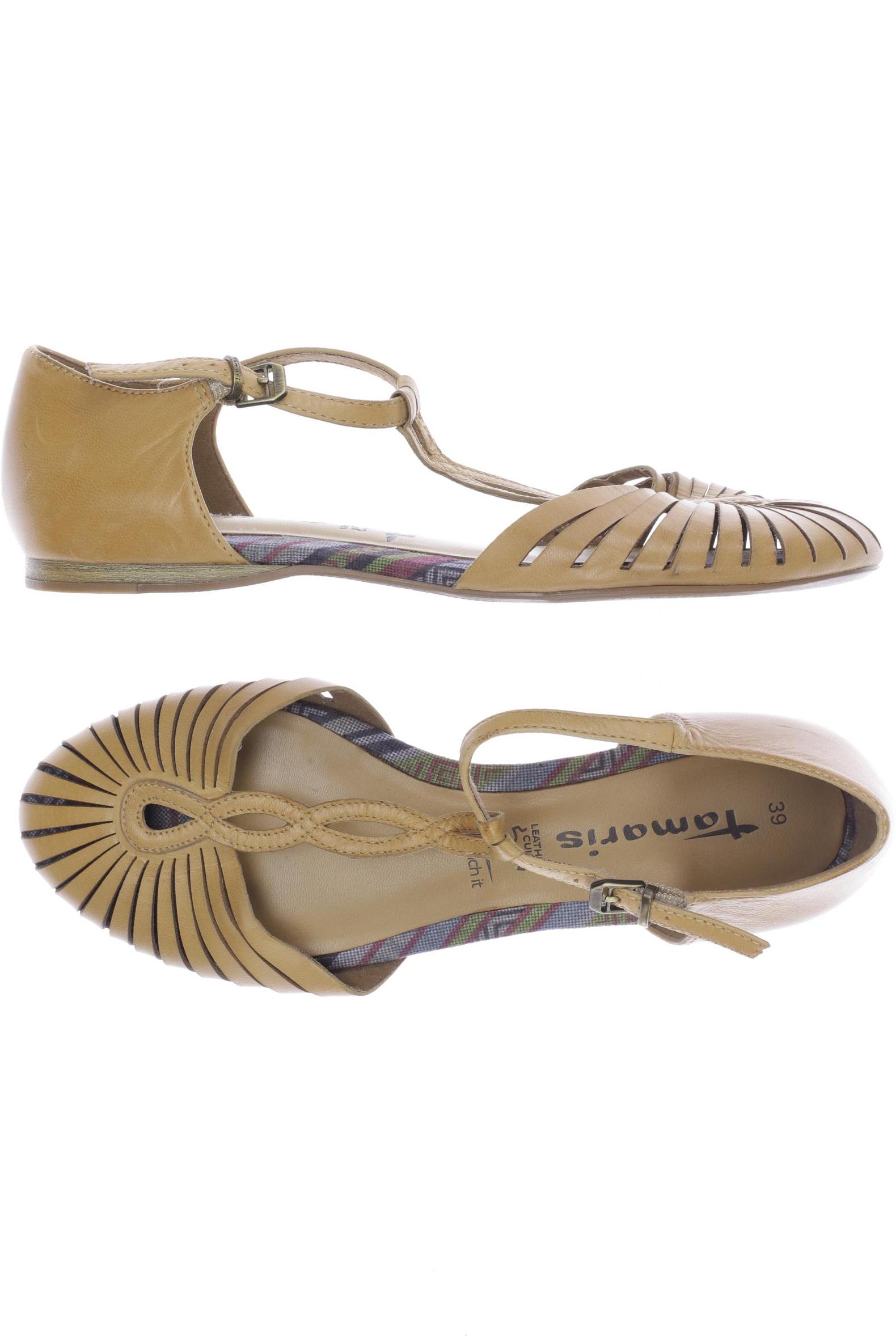 

Tamaris Damen Ballerinas, beige, Gr. 39