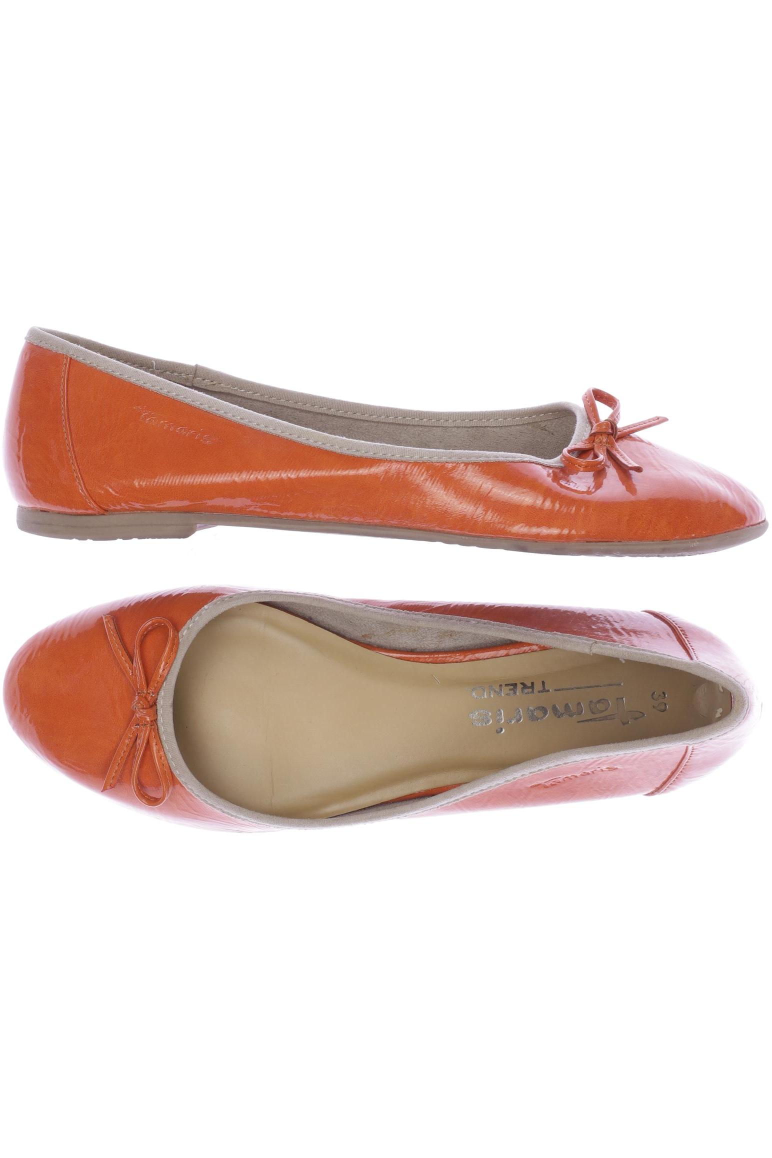 

Tamaris Damen Ballerinas, orange, Gr. 39