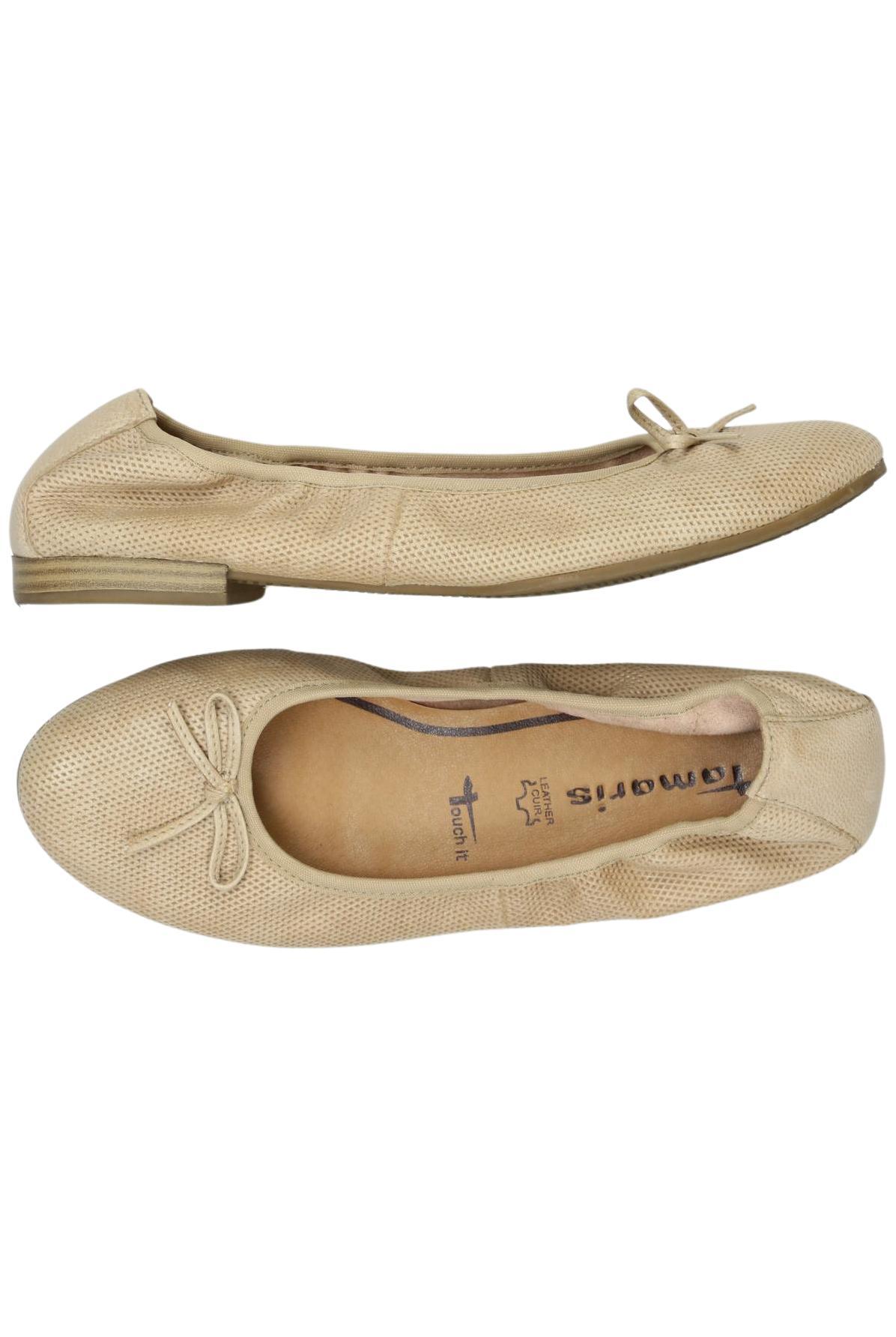 

Tamaris Damen Ballerinas, beige, Gr. 39