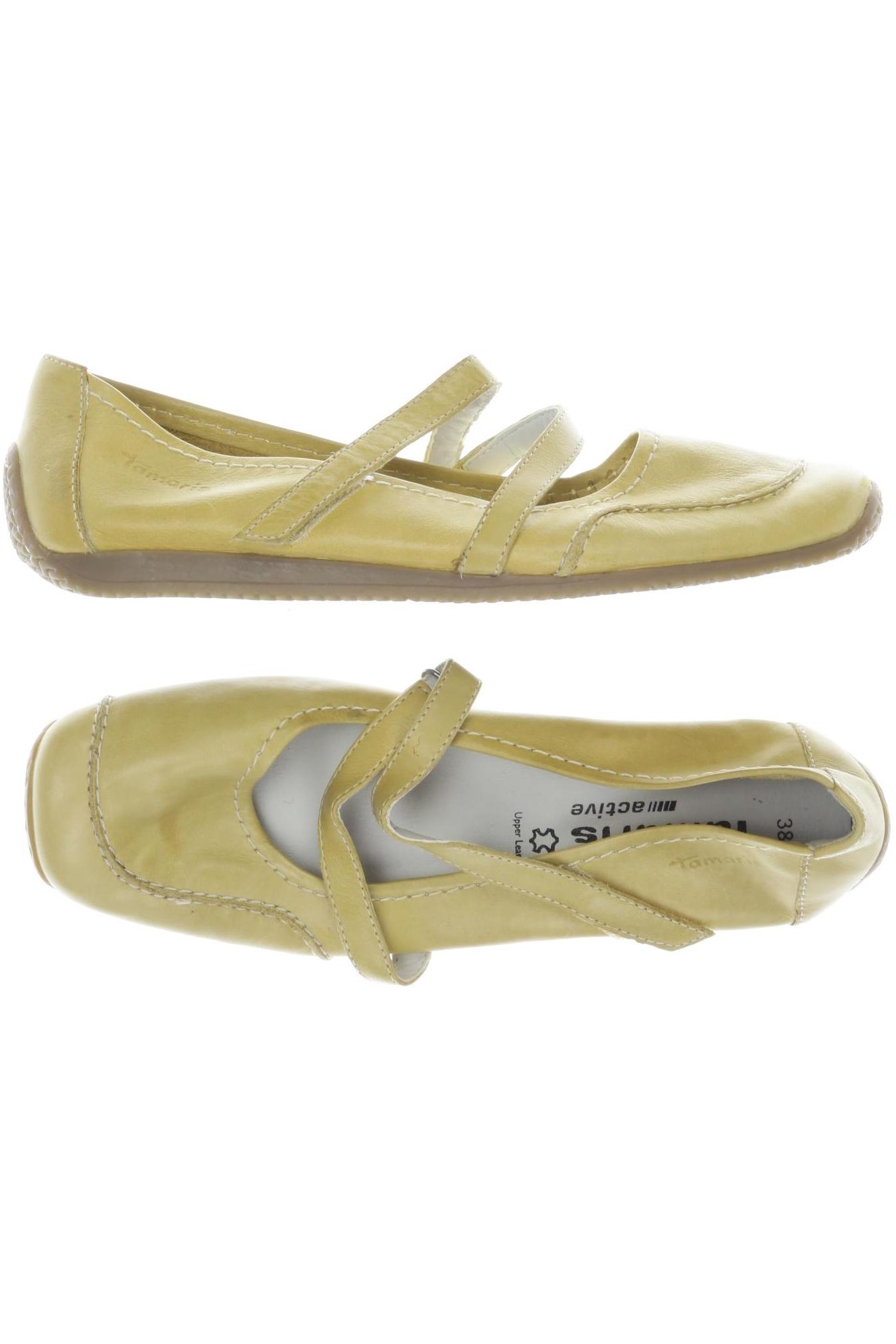 

Tamaris Damen Ballerinas, gelb, Gr. 38