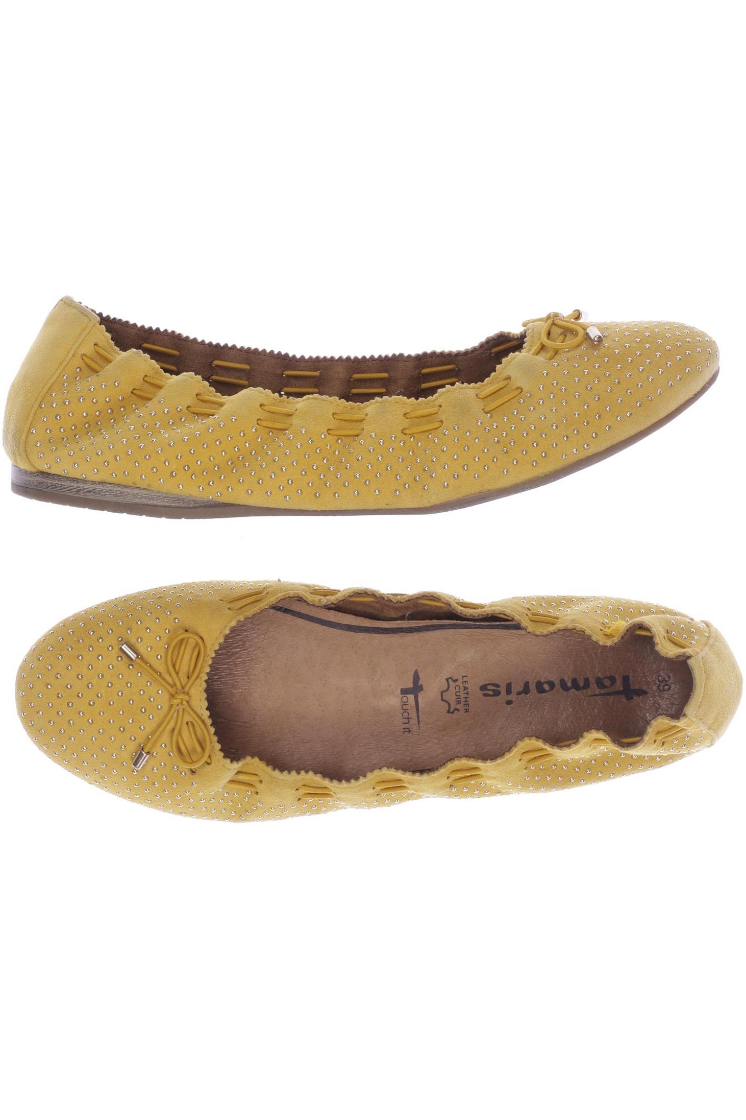 

Tamaris Damen Ballerinas, gelb, Gr. 39