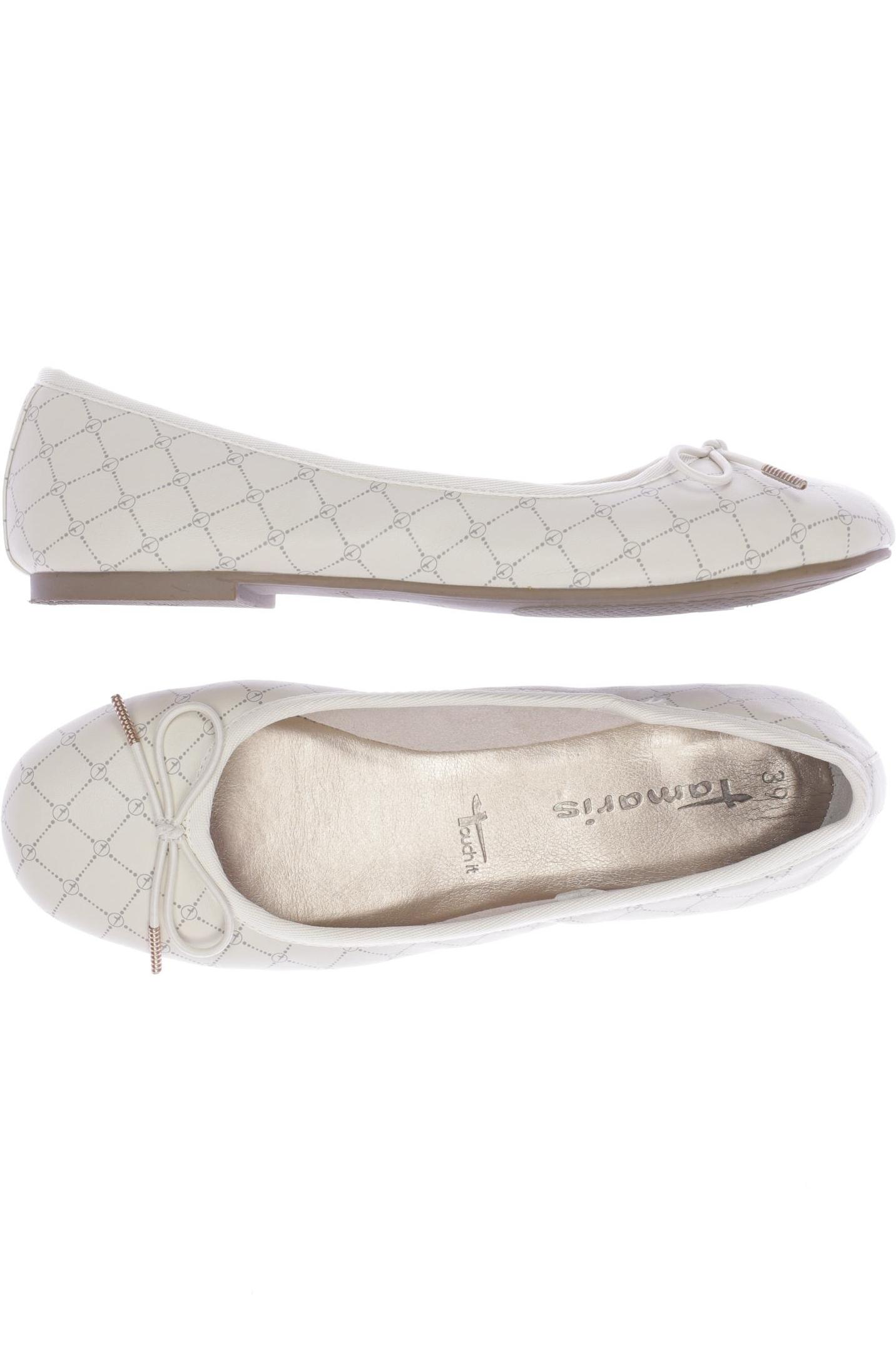 

Tamaris Damen Ballerinas, cremeweiß, Gr. 39