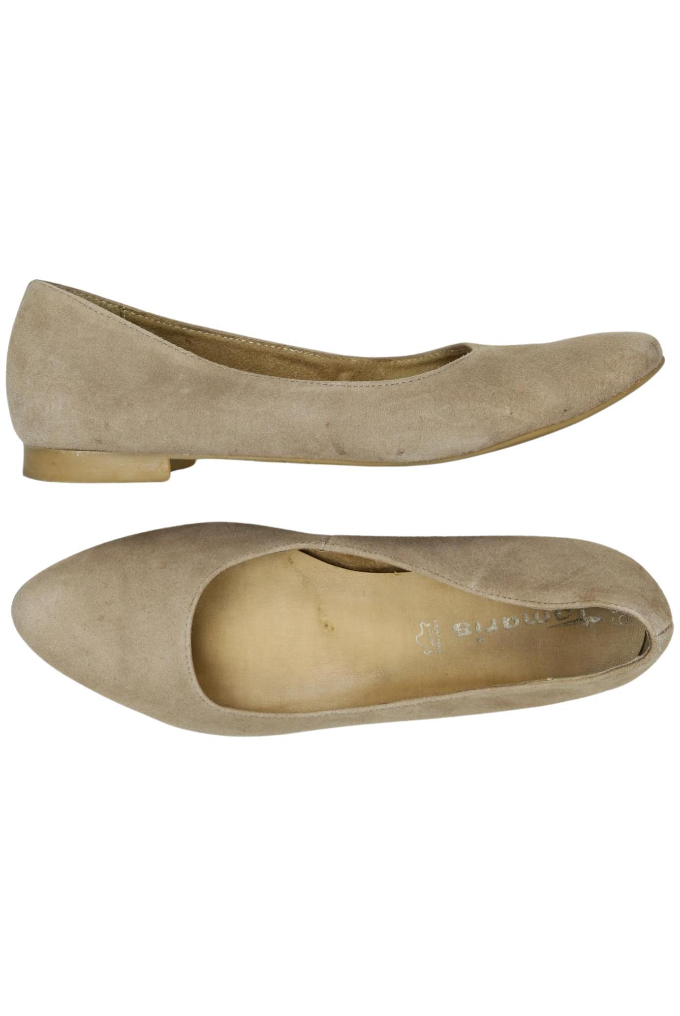 

Tamaris Damen Ballerinas, beige, Gr. 39