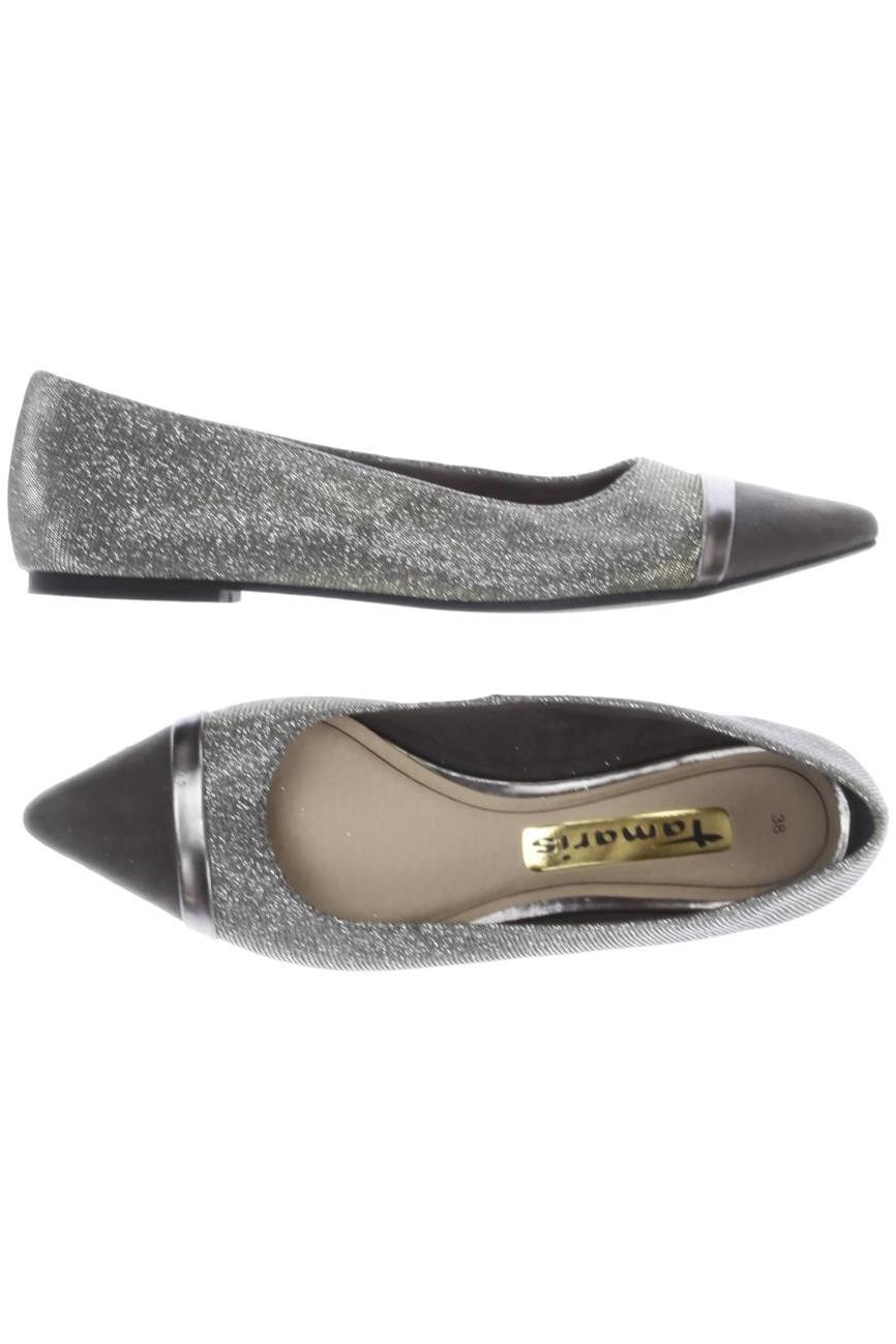 

Tamaris Damen Ballerinas, silber, Gr. 38