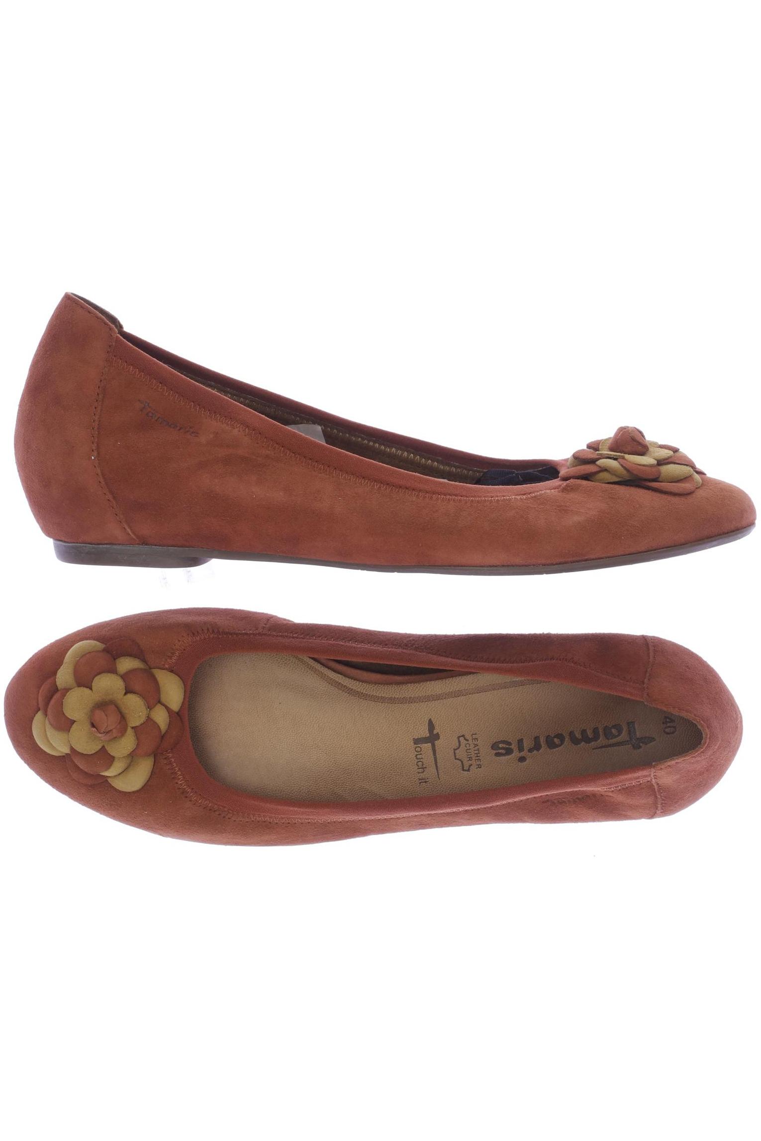 

Tamaris Damen Ballerinas, orange, Gr. 40