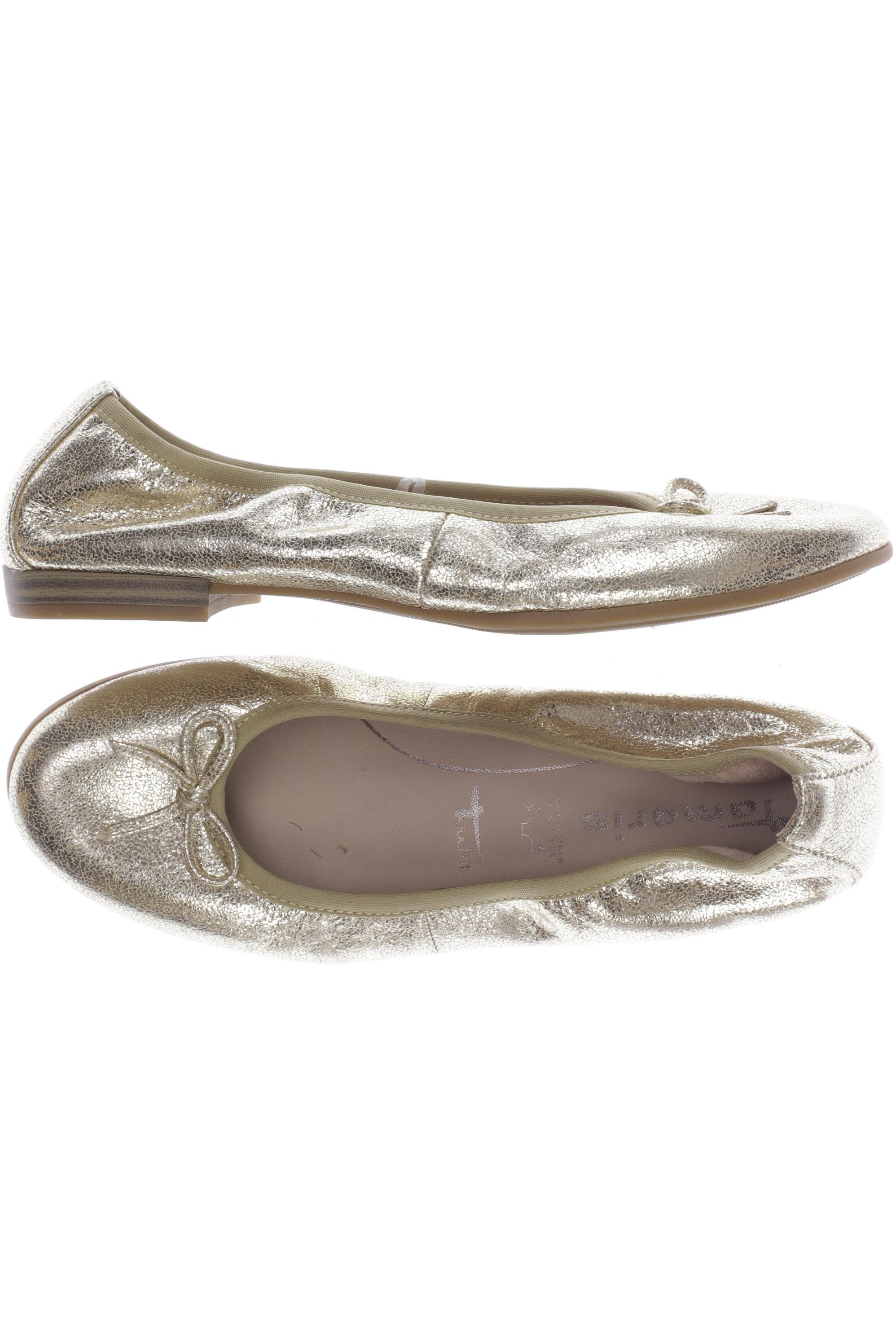 

Tamaris Damen Ballerinas, gold, Gr. 37