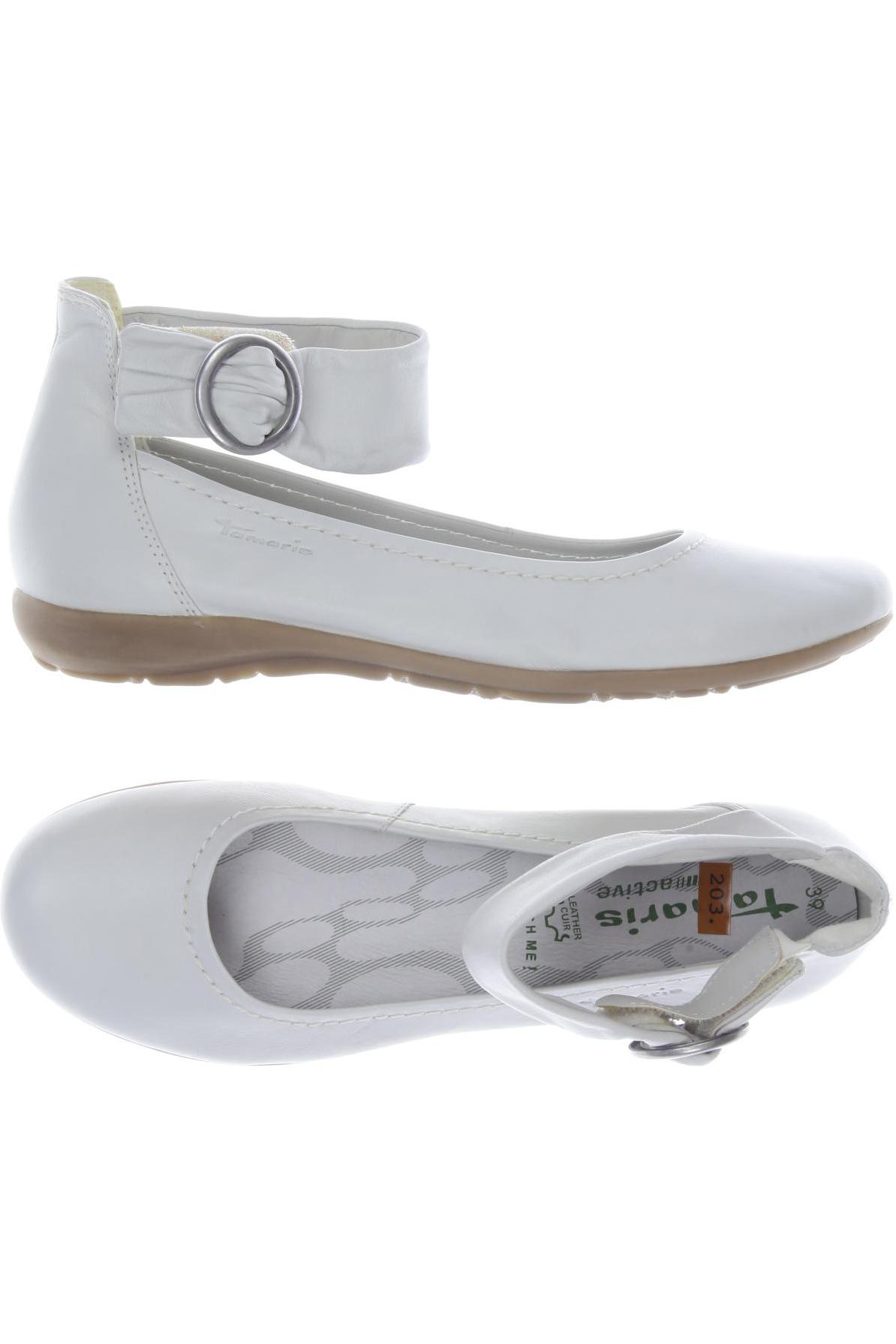

Tamaris Damen Ballerinas, weiß, Gr. 39