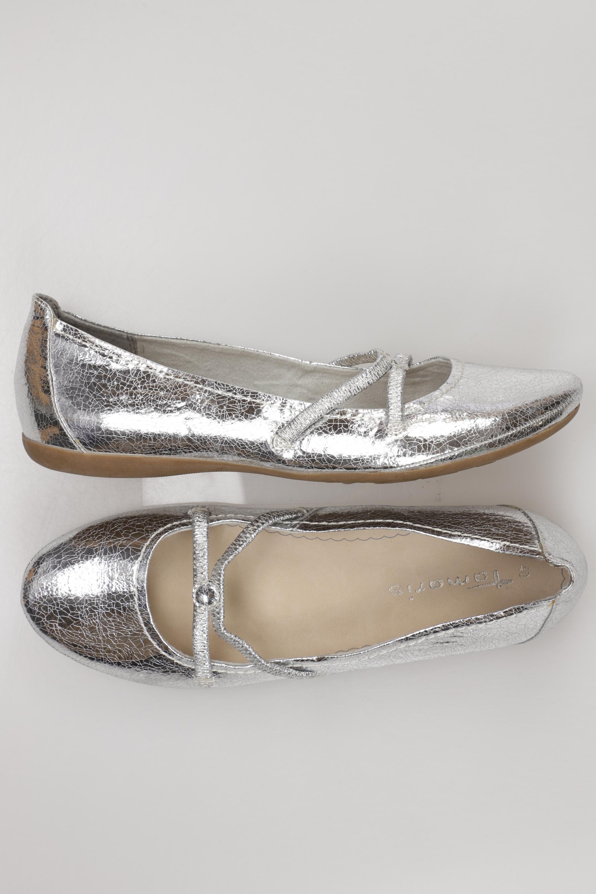 

Tamaris Damen Ballerinas, silber, Gr. 40