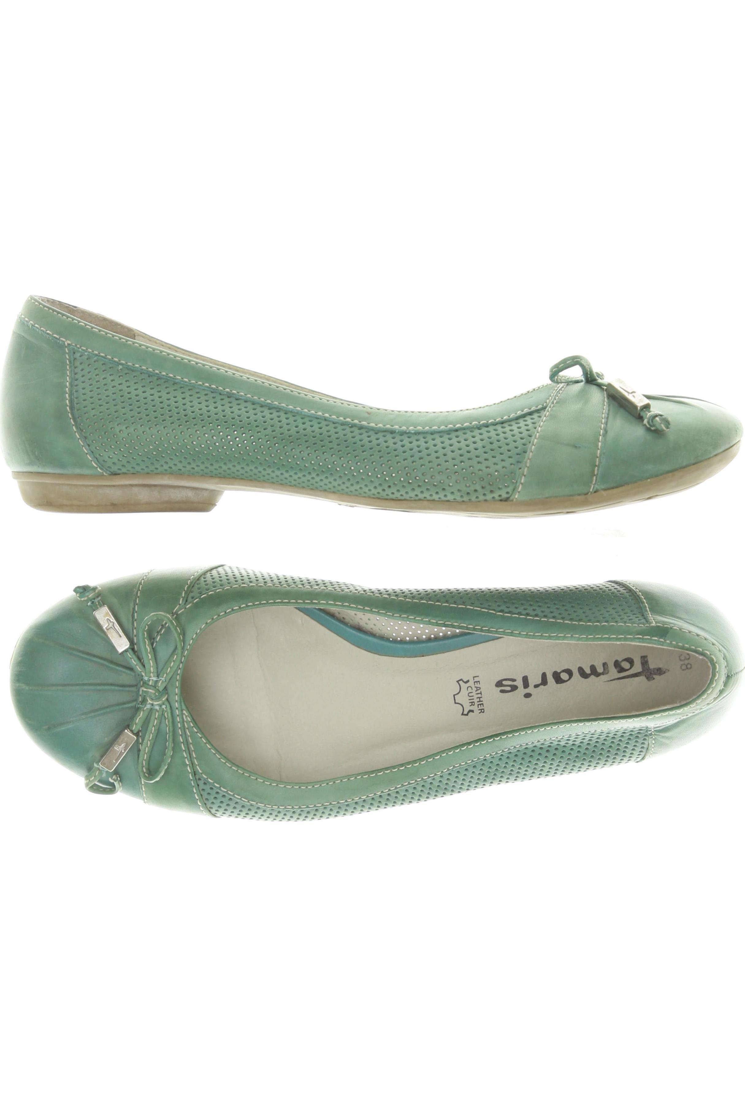 

Tamaris Damen Ballerinas, grün, Gr. 38