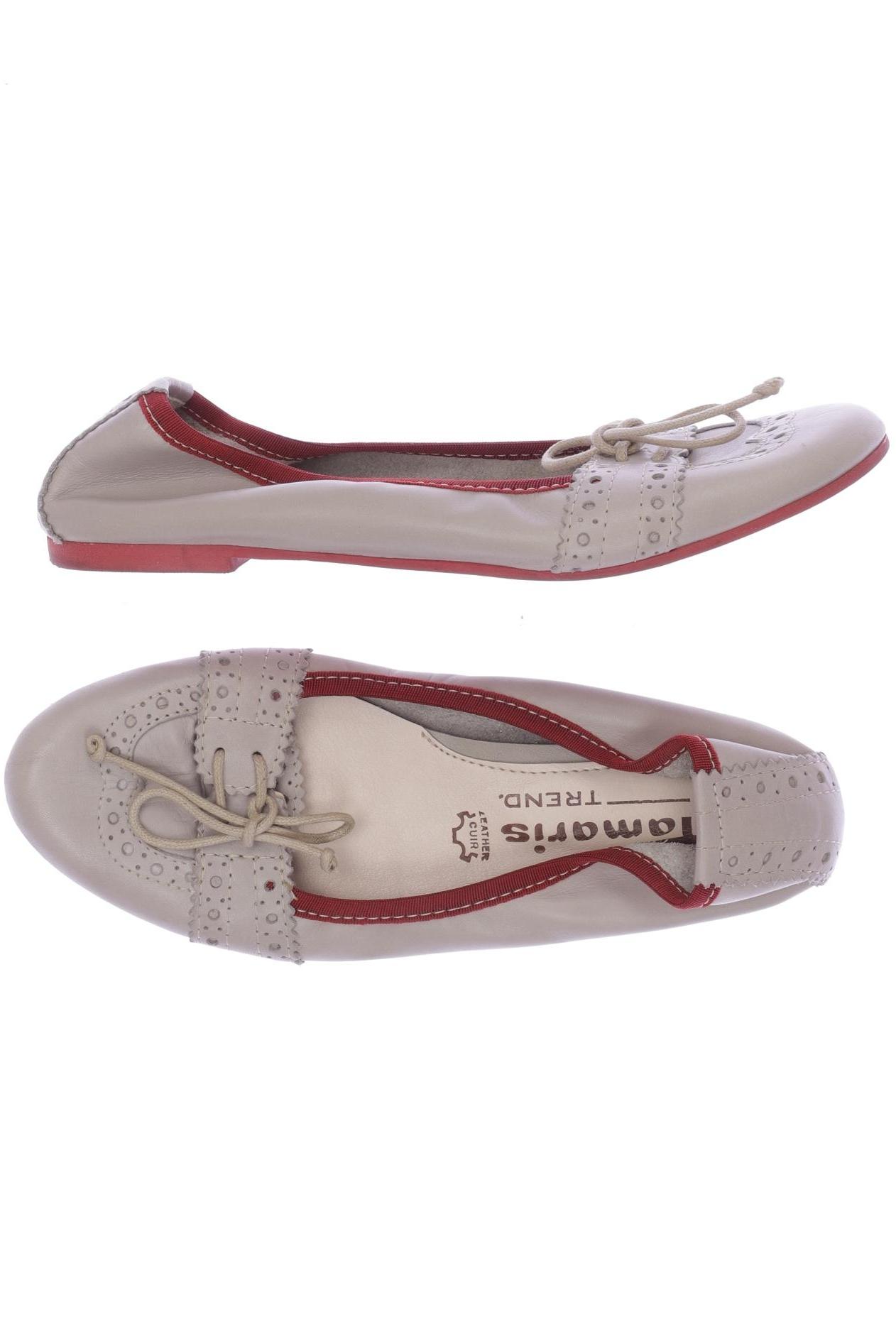

Tamaris Damen Ballerinas, beige, Gr. 36