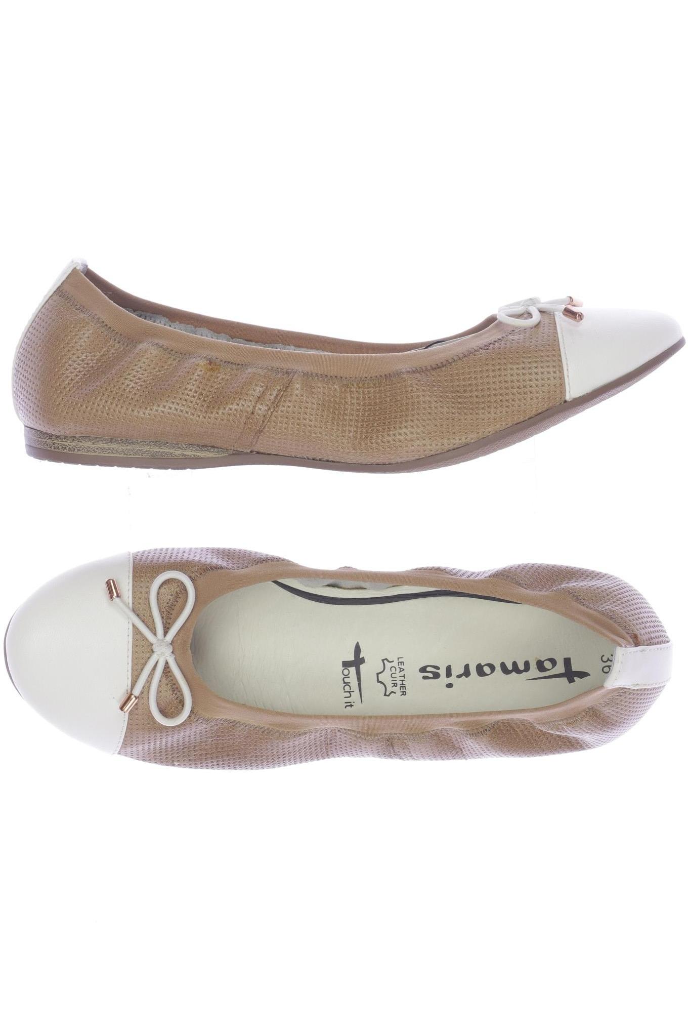 

Tamaris Damen Ballerinas, beige, Gr. 36