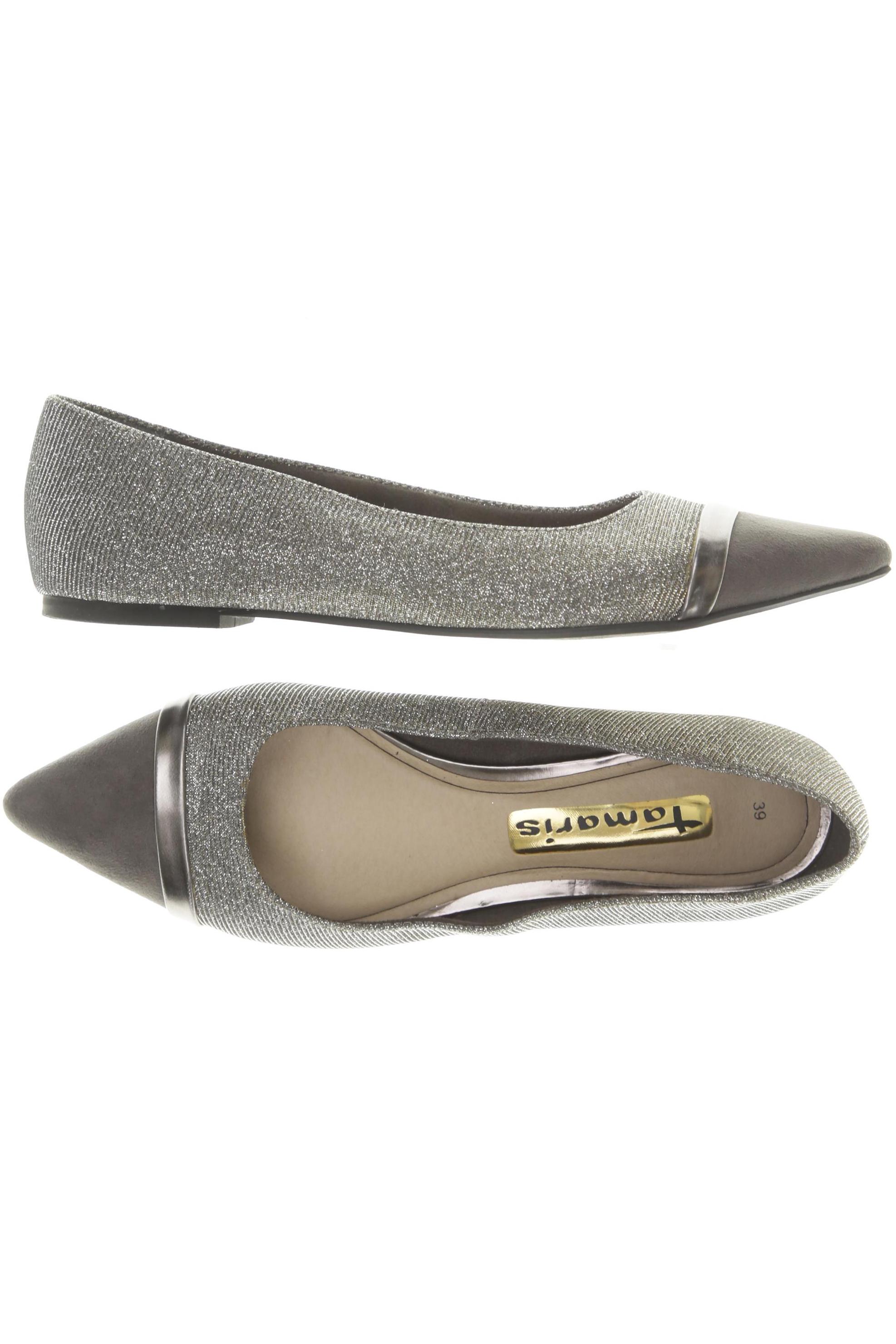 

Tamaris Damen Ballerinas, silber, Gr. 39