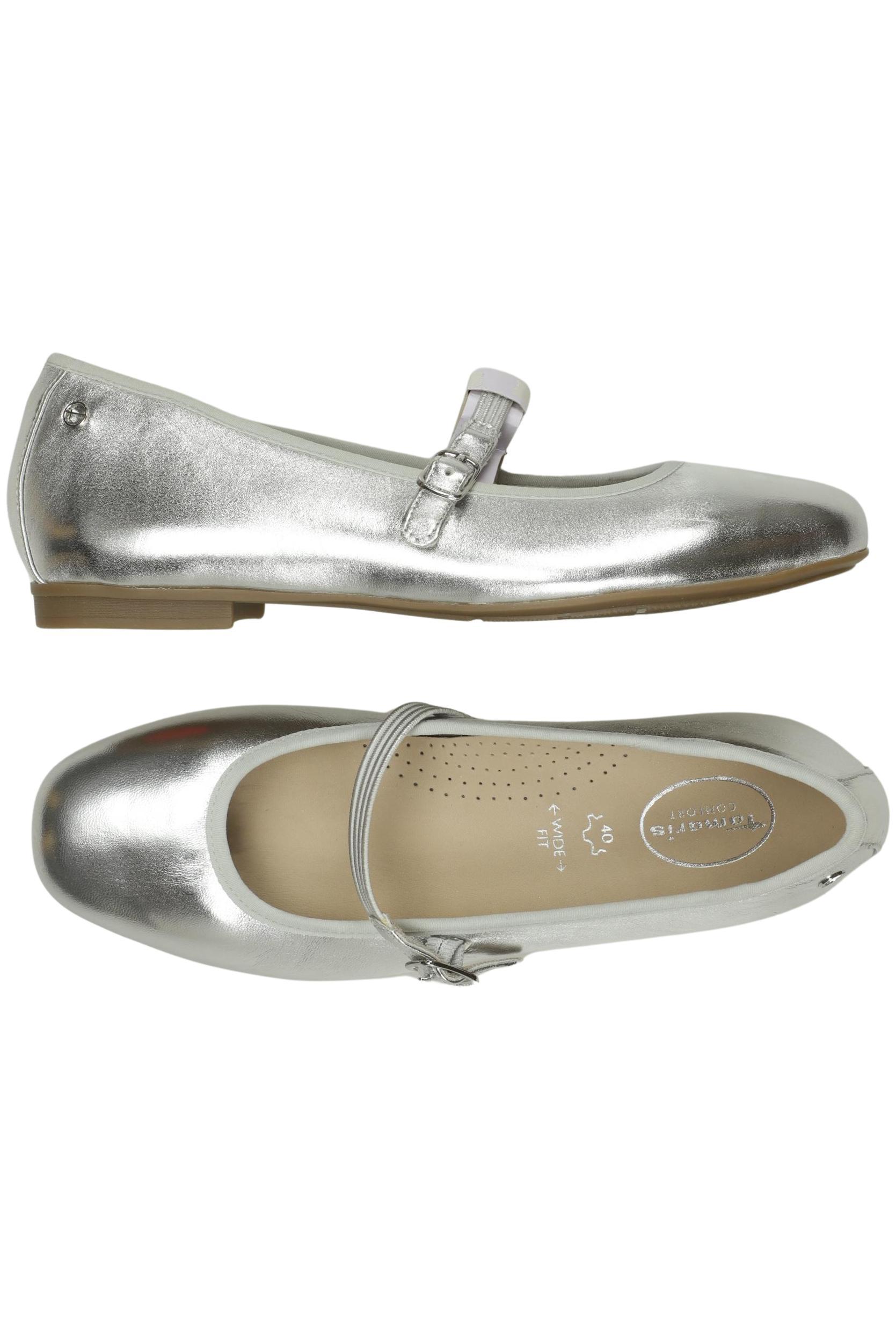 

Tamaris Damen Ballerinas, silber, Gr. 40
