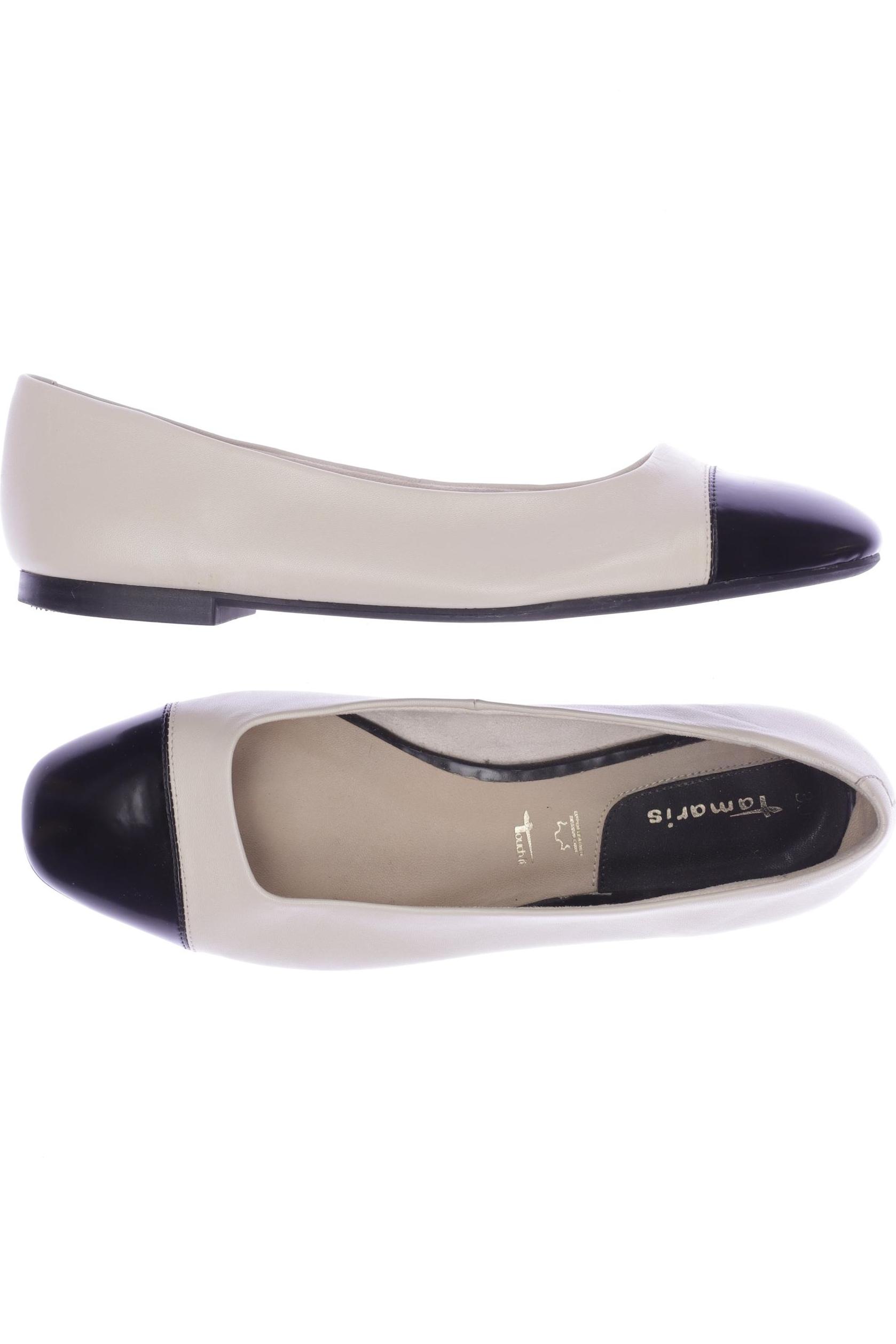 

Tamaris Damen Ballerinas, cremeweiß, Gr. 39
