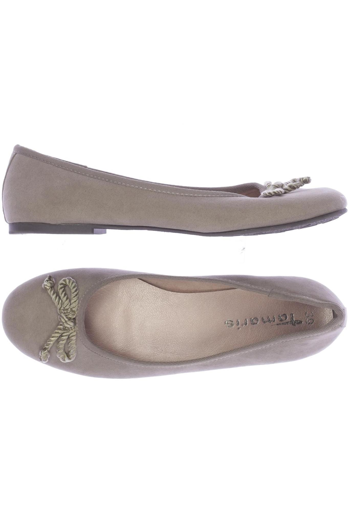 

Tamaris Damen Ballerinas, beige, Gr. 39