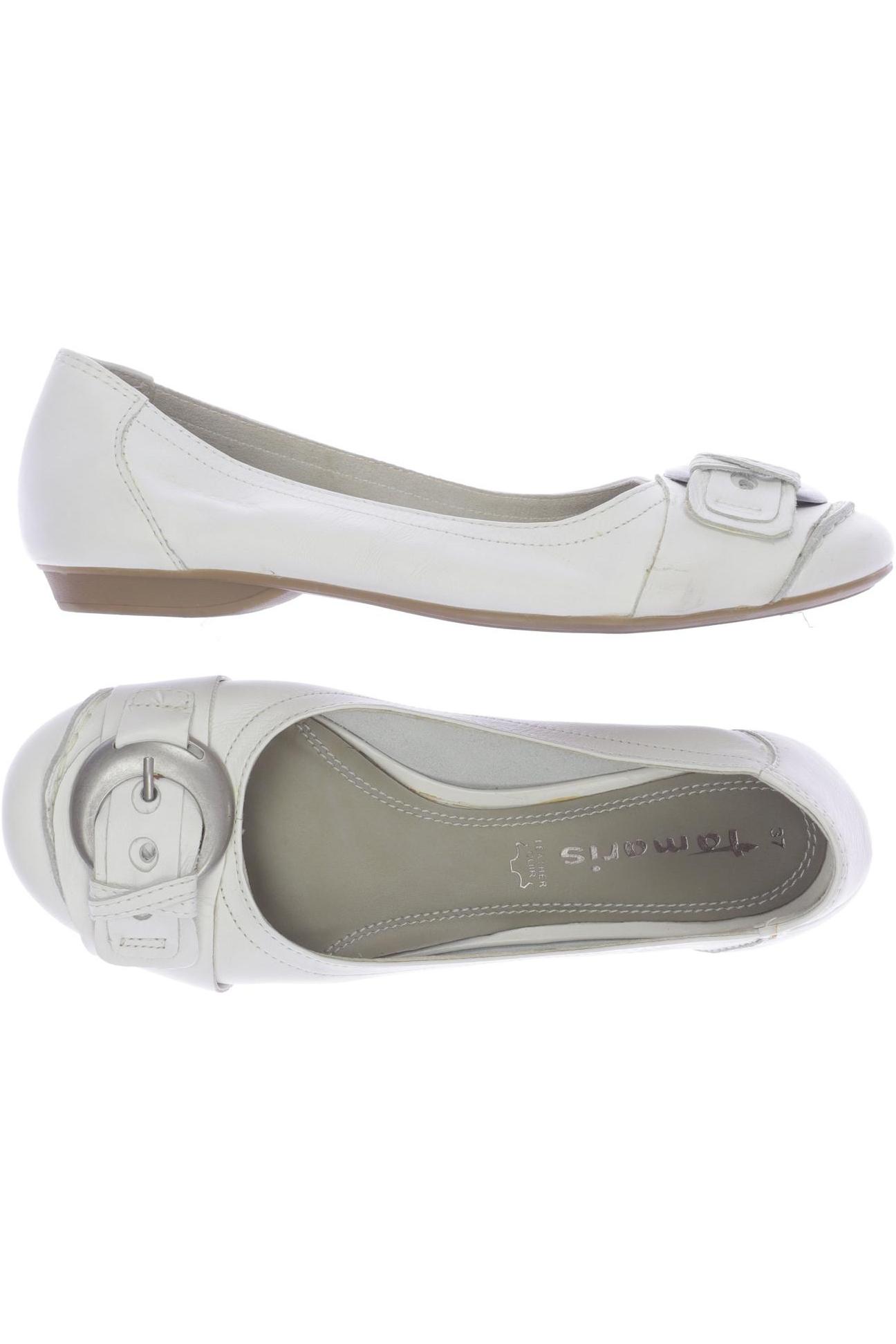 

Tamaris Damen Ballerinas, weiß