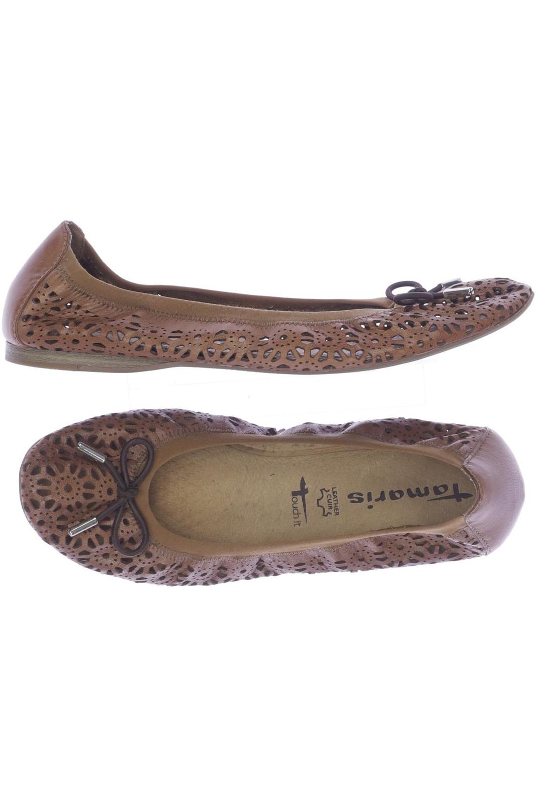 

Tamaris Damen Ballerinas, braun, Gr. 39