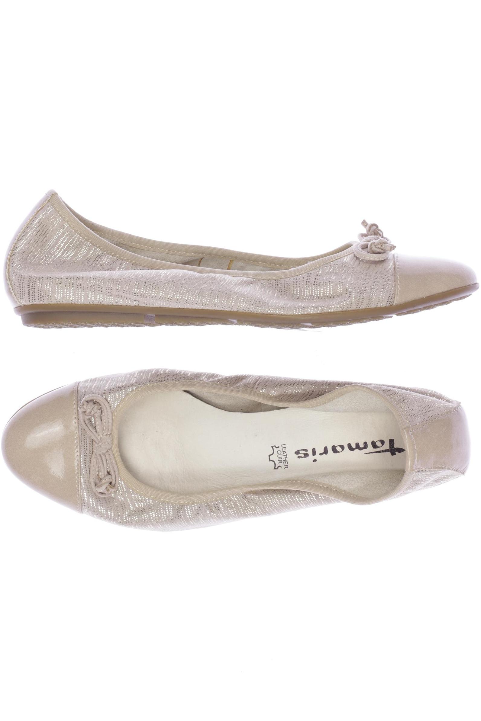 

Tamaris Damen Ballerinas, beige, Gr. 39