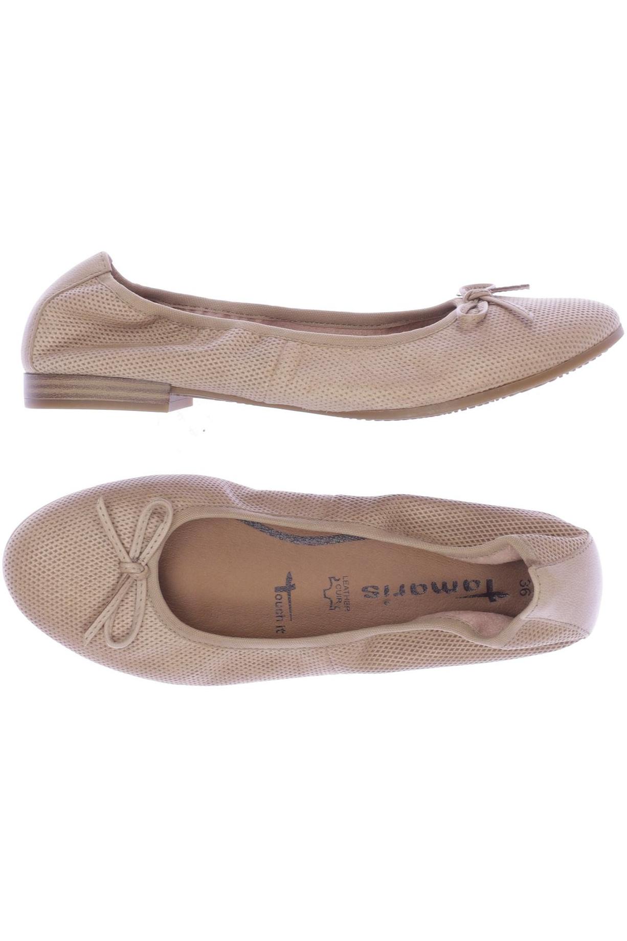 

Tamaris Damen Ballerinas, beige, Gr. 36