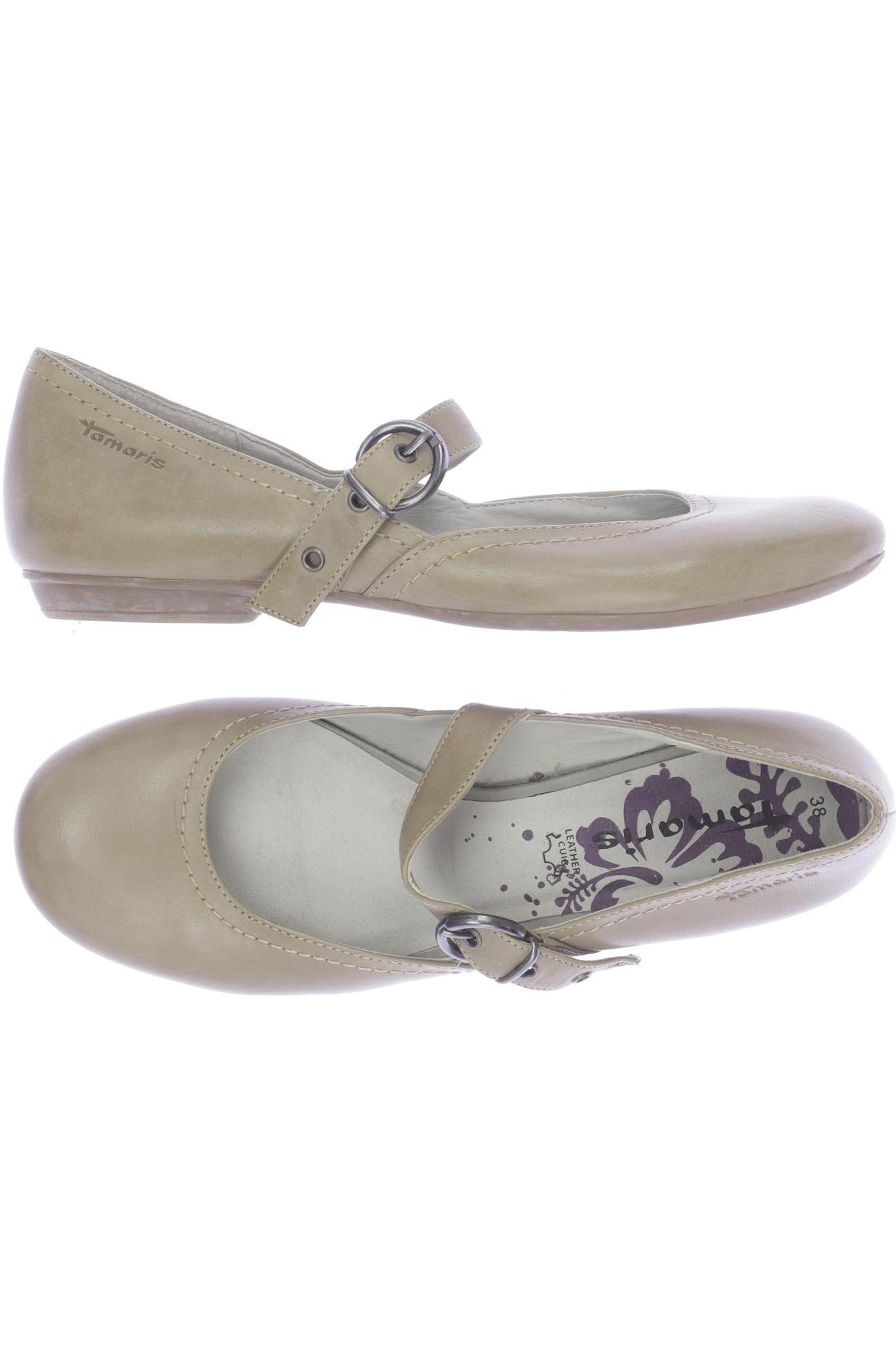 

Tamaris Damen Ballerinas, beige, Gr. 38