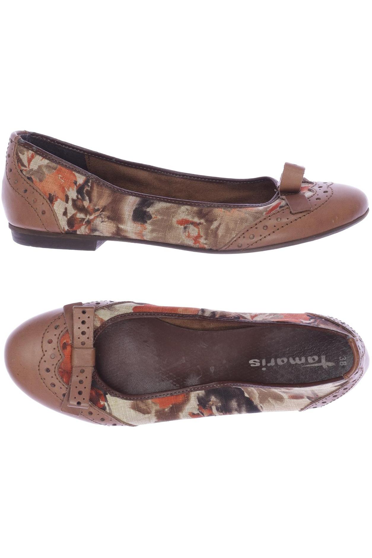 

Tamaris Damen Ballerinas, braun, Gr. 38