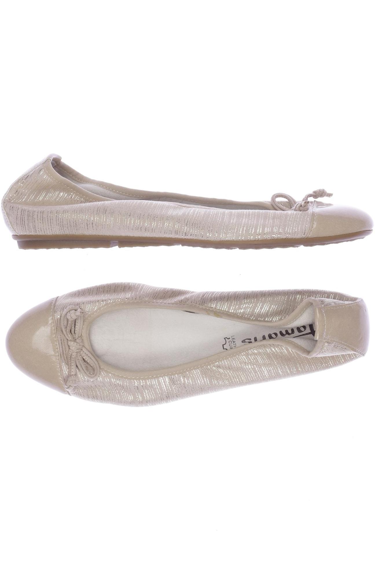 

Tamaris Damen Ballerinas, beige, Gr. 40