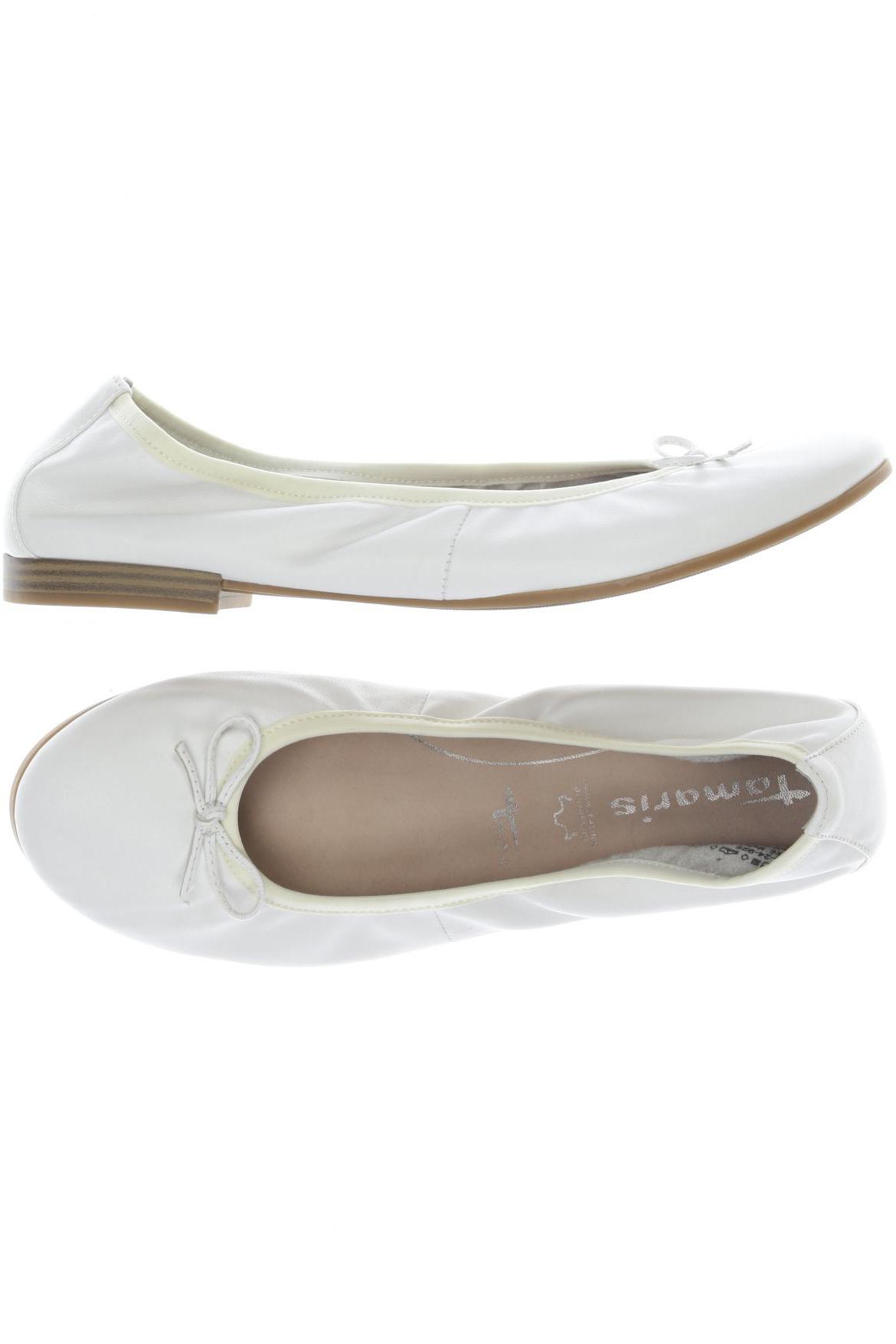 

Tamaris Damen Ballerinas, weiß, Gr. 40